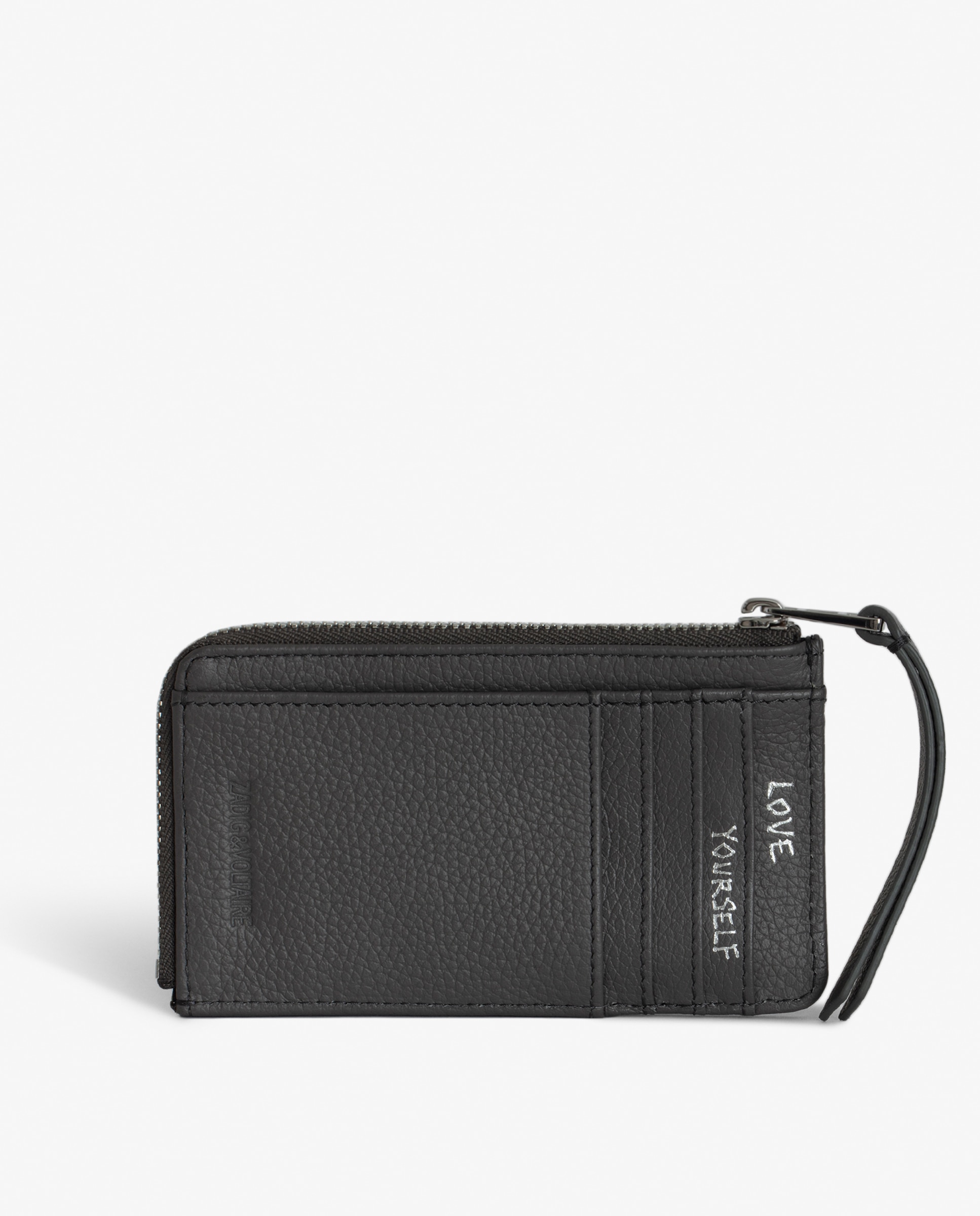 Tarjetero de mujer de piel pequeño - Zadig & Voltaire - Gris oscuro Gris oscuro-3