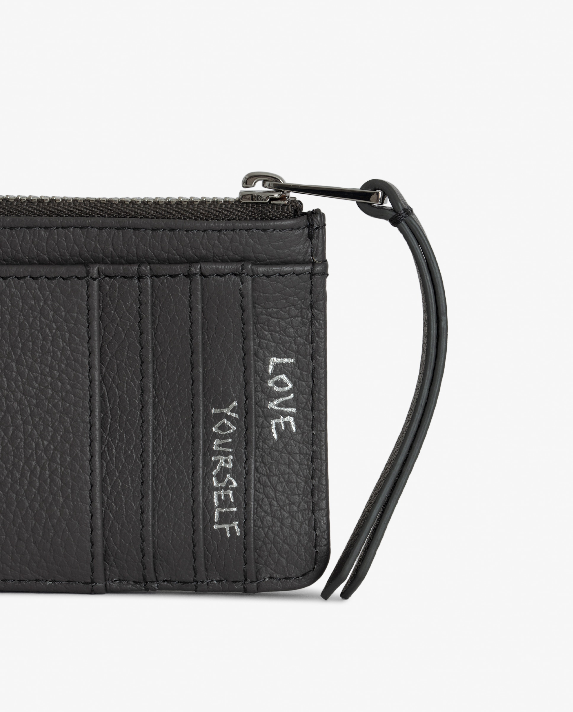 Tarjetero de mujer de piel pequeño - Zadig & Voltaire - Gris oscuro Gris oscuro-4