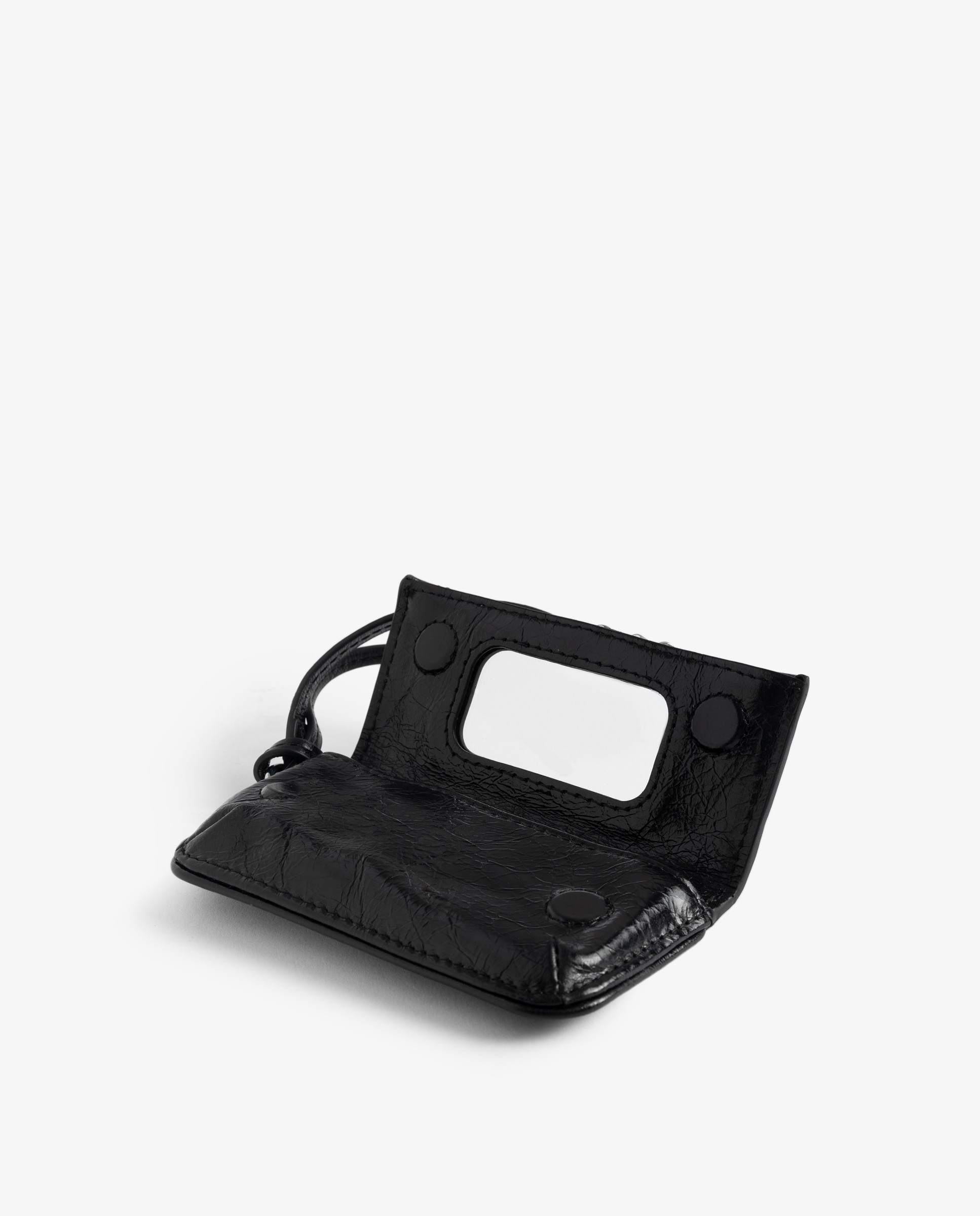 Llavero de mini bolso rock en cuero vintage - Zadig & Voltaire - Negro Negro-5