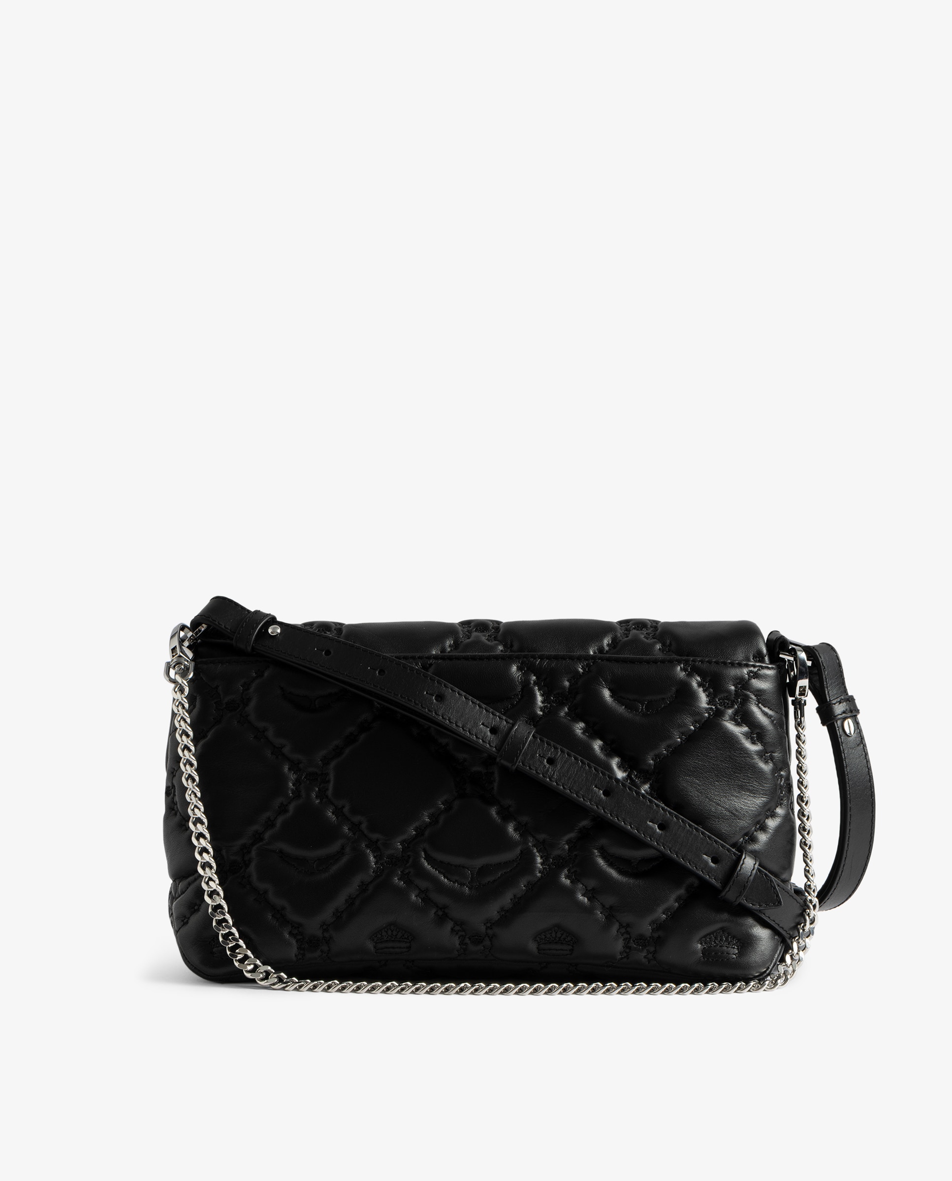 Bolso de mano rocky ii mediano de piel acolchada con bandolera - Zadig & Voltaire - Negro Negro-5