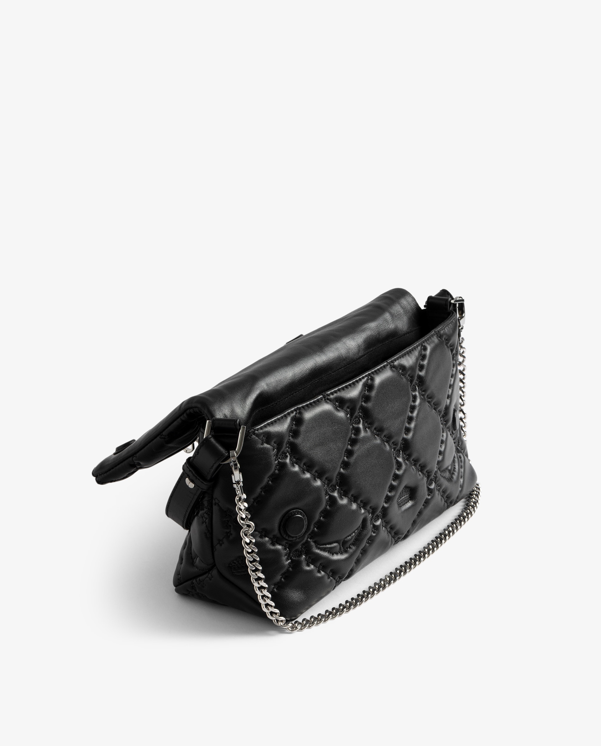 Bolso de mano rocky ii mediano de piel acolchada con bandolera - Zadig & Voltaire - Negro Negro-7