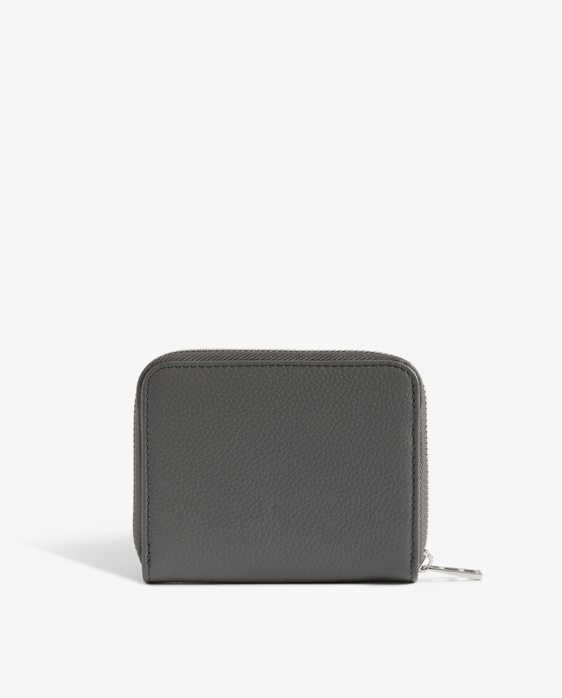 Cartera pequeña de mujer de piel - Zadig & Voltaire - Gris Gris-3