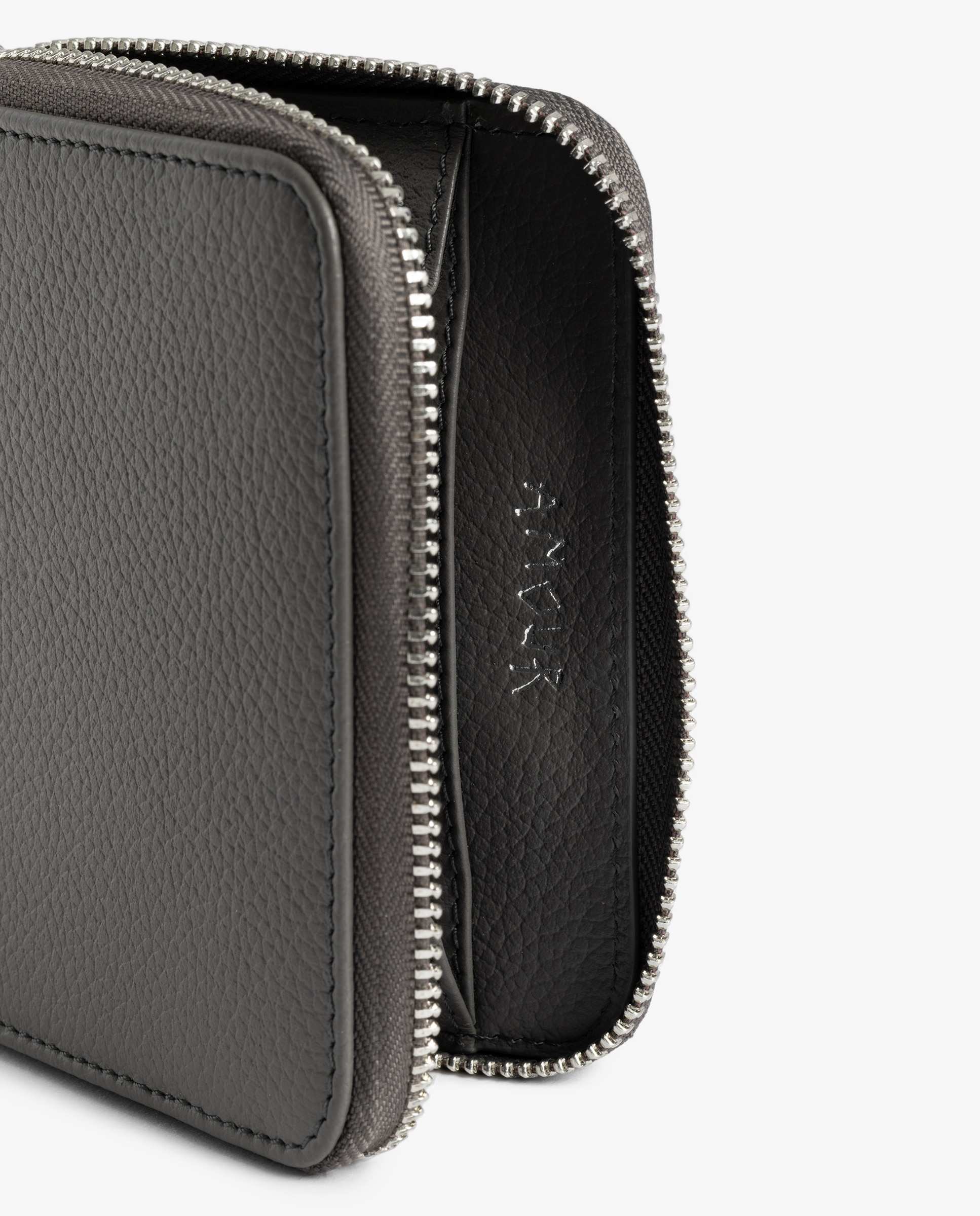 Cartera pequeña de mujer de piel - Zadig & Voltaire - Gris Gris-4