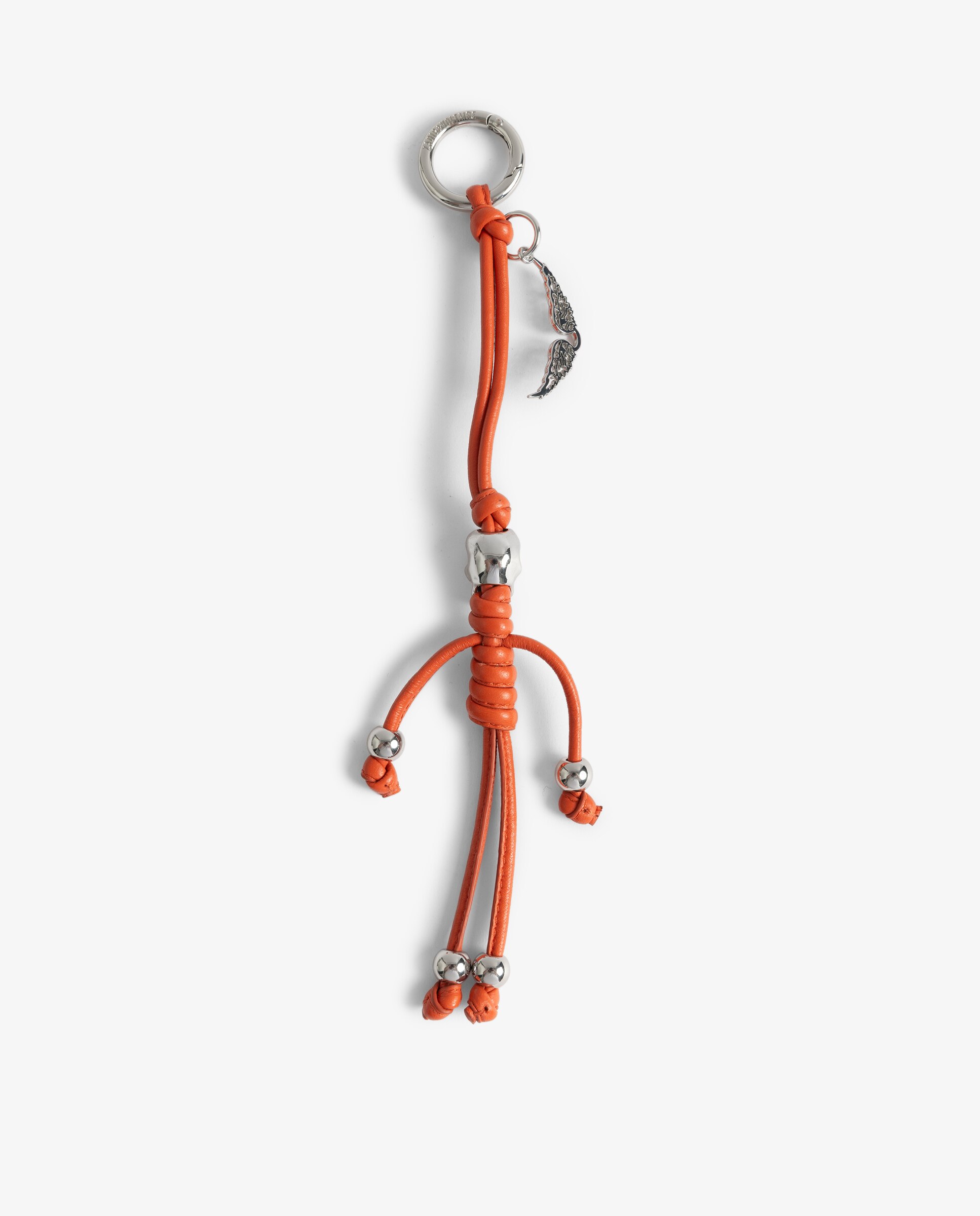 Llavero de mujer de cuero con forma de esqueleto - Zadig & Voltaire - Naranja Naranja-4