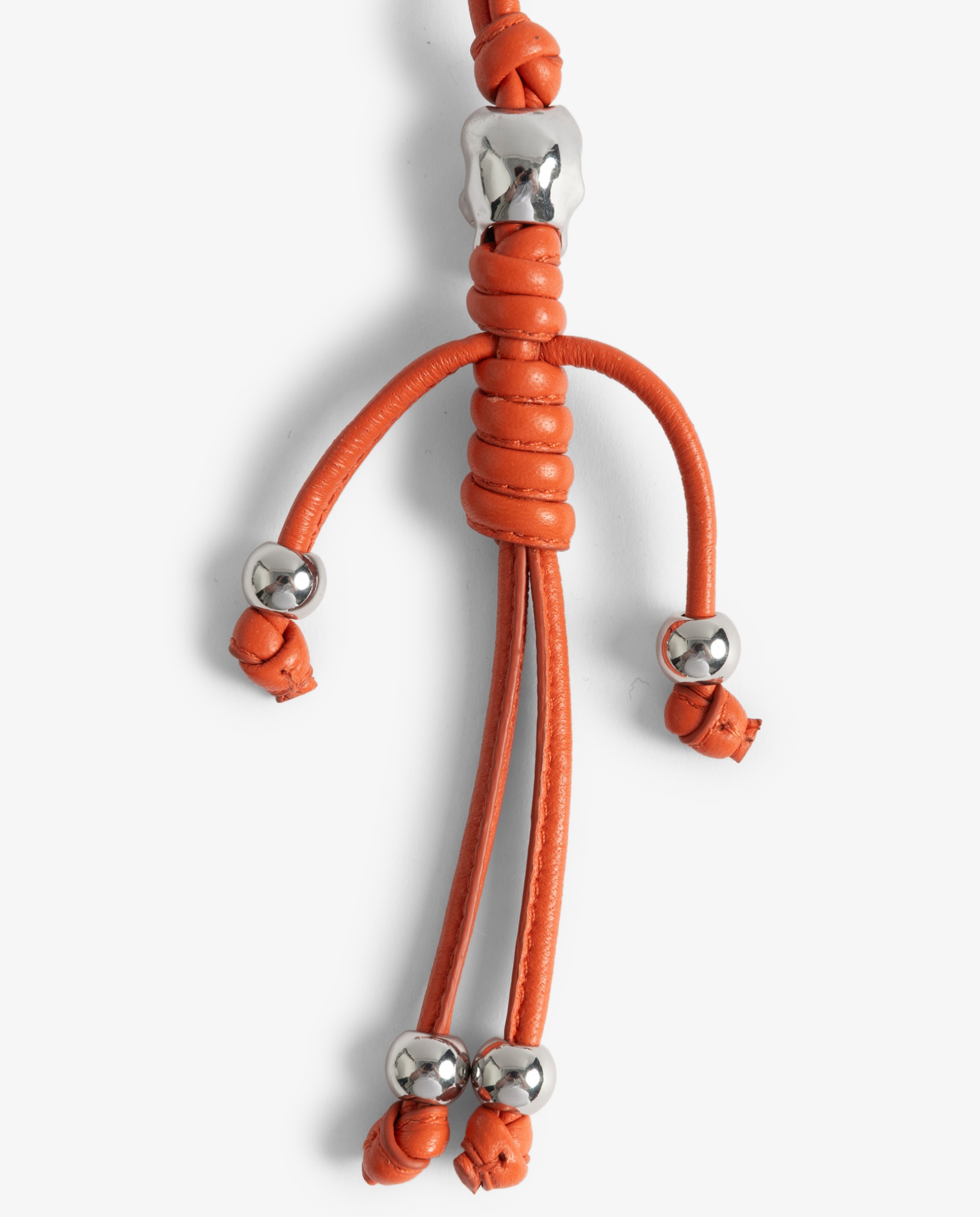 Llavero de mujer de cuero con forma de esqueleto - Zadig & Voltaire - Naranja Naranja-3
