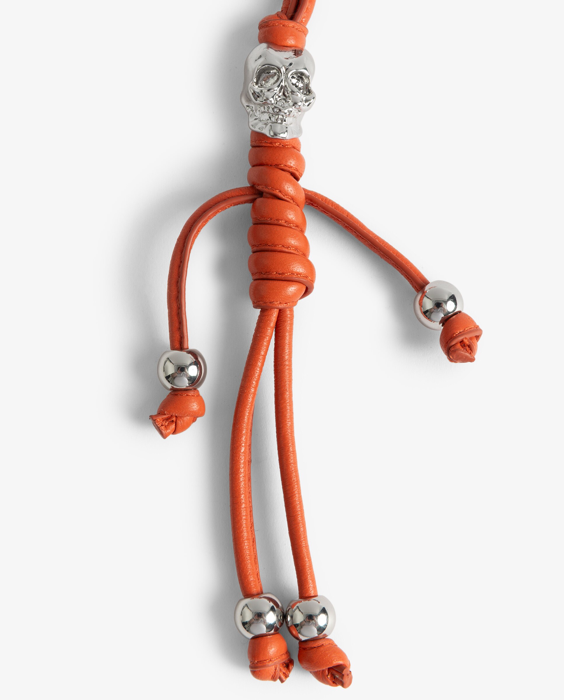 Llavero de mujer de cuero con forma de esqueleto - Zadig & Voltaire - Naranja Naranja-5