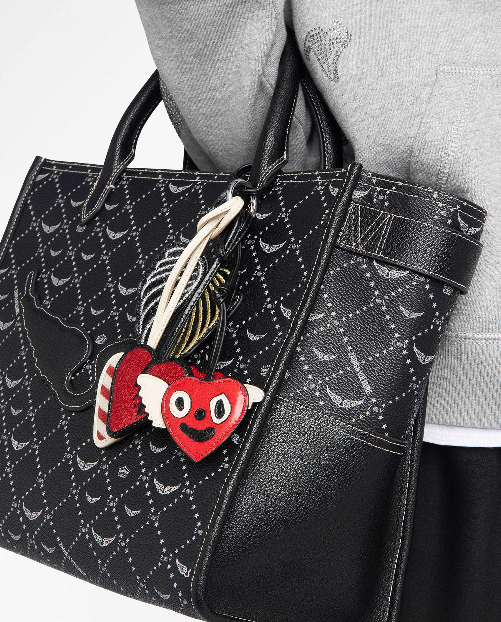 Llavero de mujer con cerezas de piel charolada estilo vintage - Zadig & Voltaire - Rojo Rojo-6