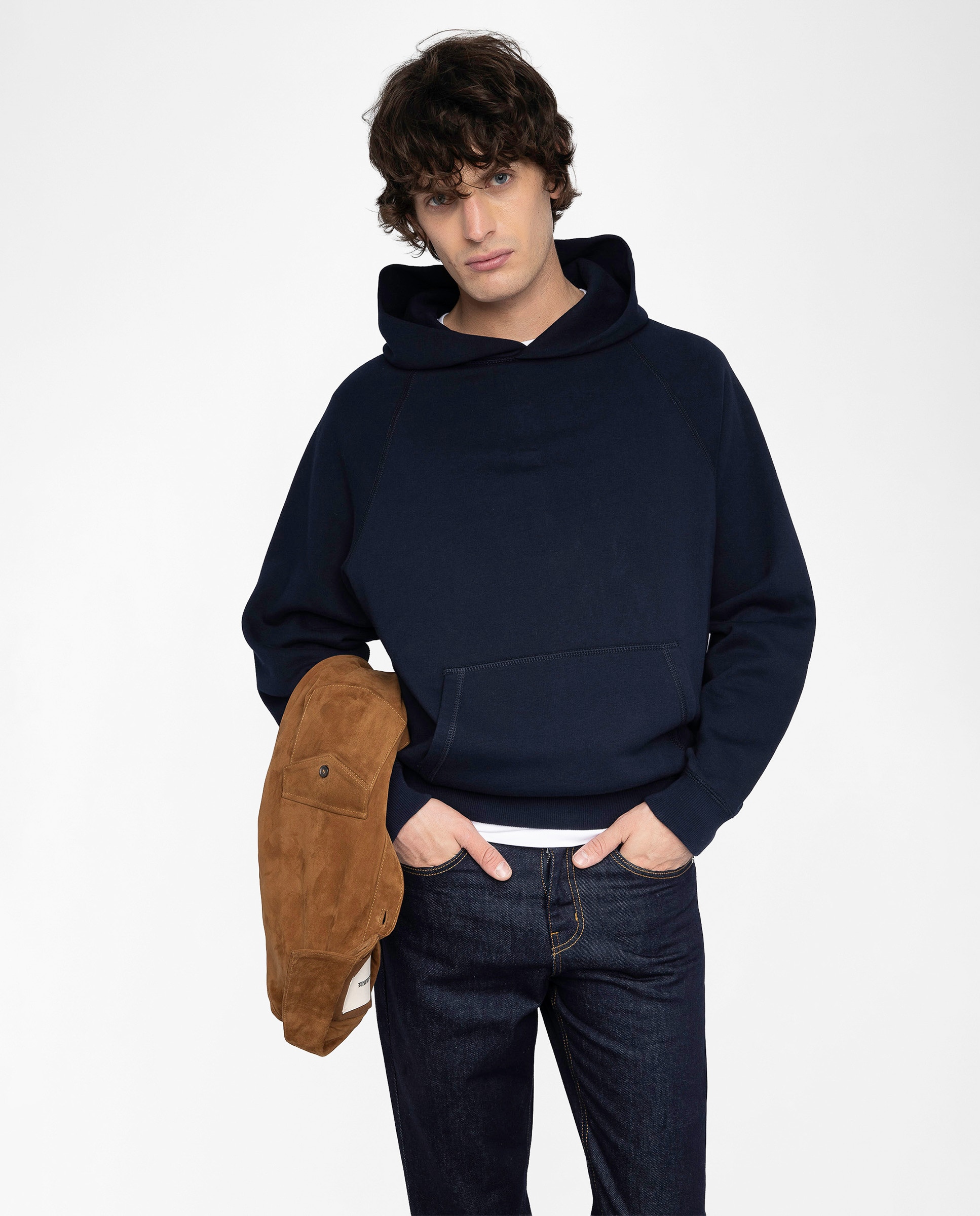 Zadig & Voltaire - Sudadera de hombre Georgio con capucha en algodón.