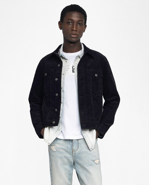 Imagen 0 de Chaqueta bases terciopelo de hombre en algodón