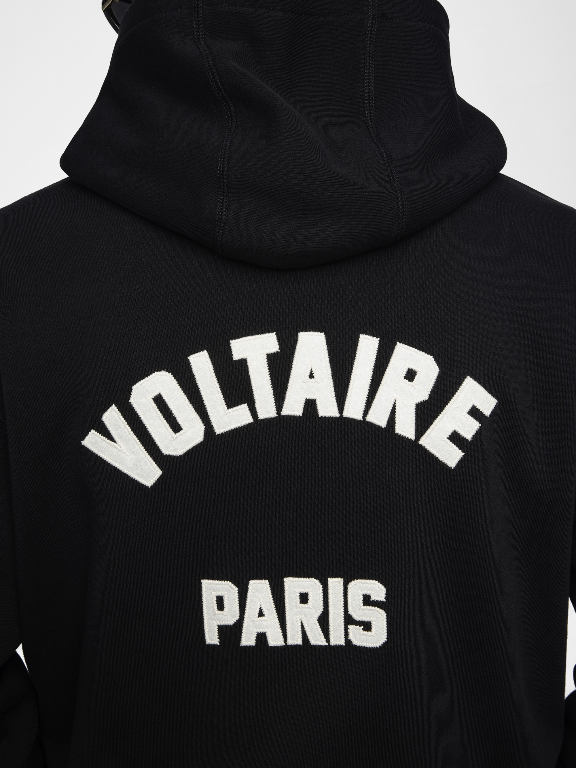 Sudadera con capucha de hombre de algodón con parche bordado - Zadig & Voltaire - Negro Negro-6