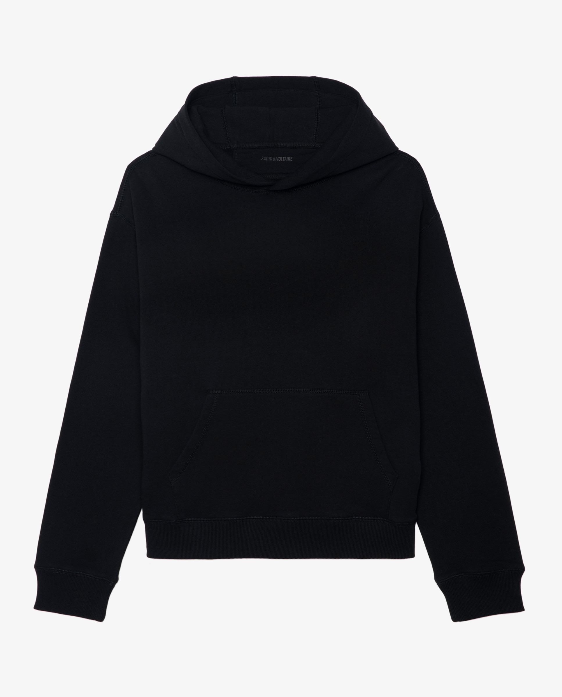 Sudadera con capucha de hombre de algodón con parche bordado - Zadig & Voltaire - Negro Negro-5