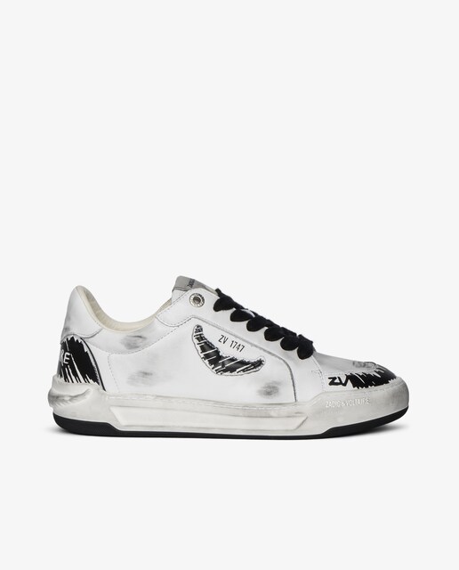 Imagen 0 de Zapatillas deportivas Basses Fly Wings de mujer de cuero blanco