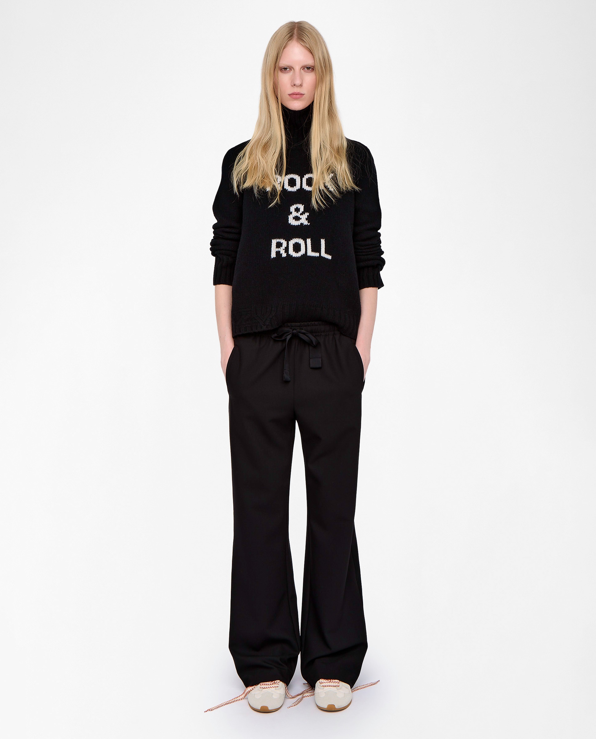 Zadig & Voltaire - Pantalones anchos de mujer de sastre estilo jogging.