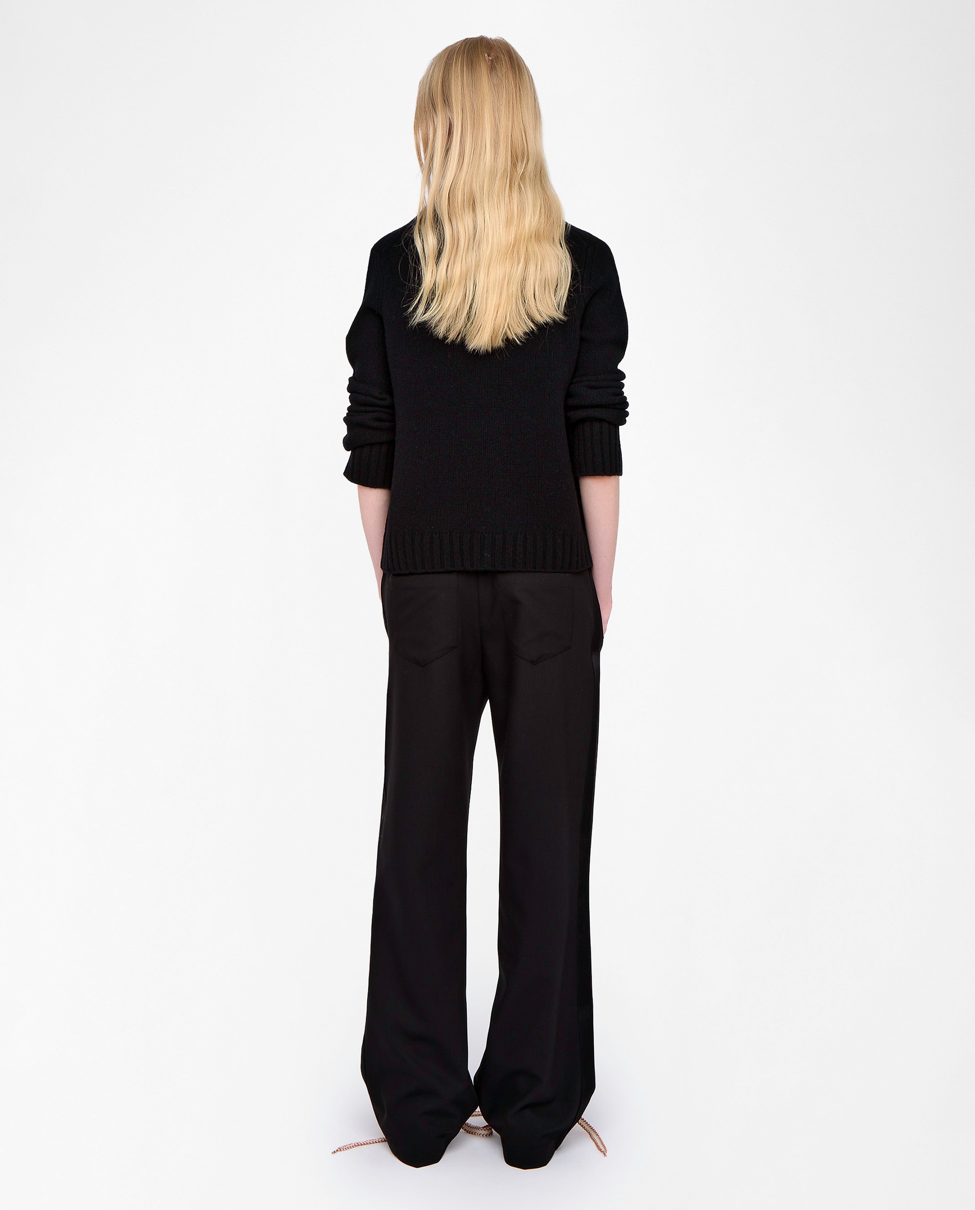 Pantalones anchos de mujer de sastre estilo jogging - Zadig & Voltaire - Negro Negro-2