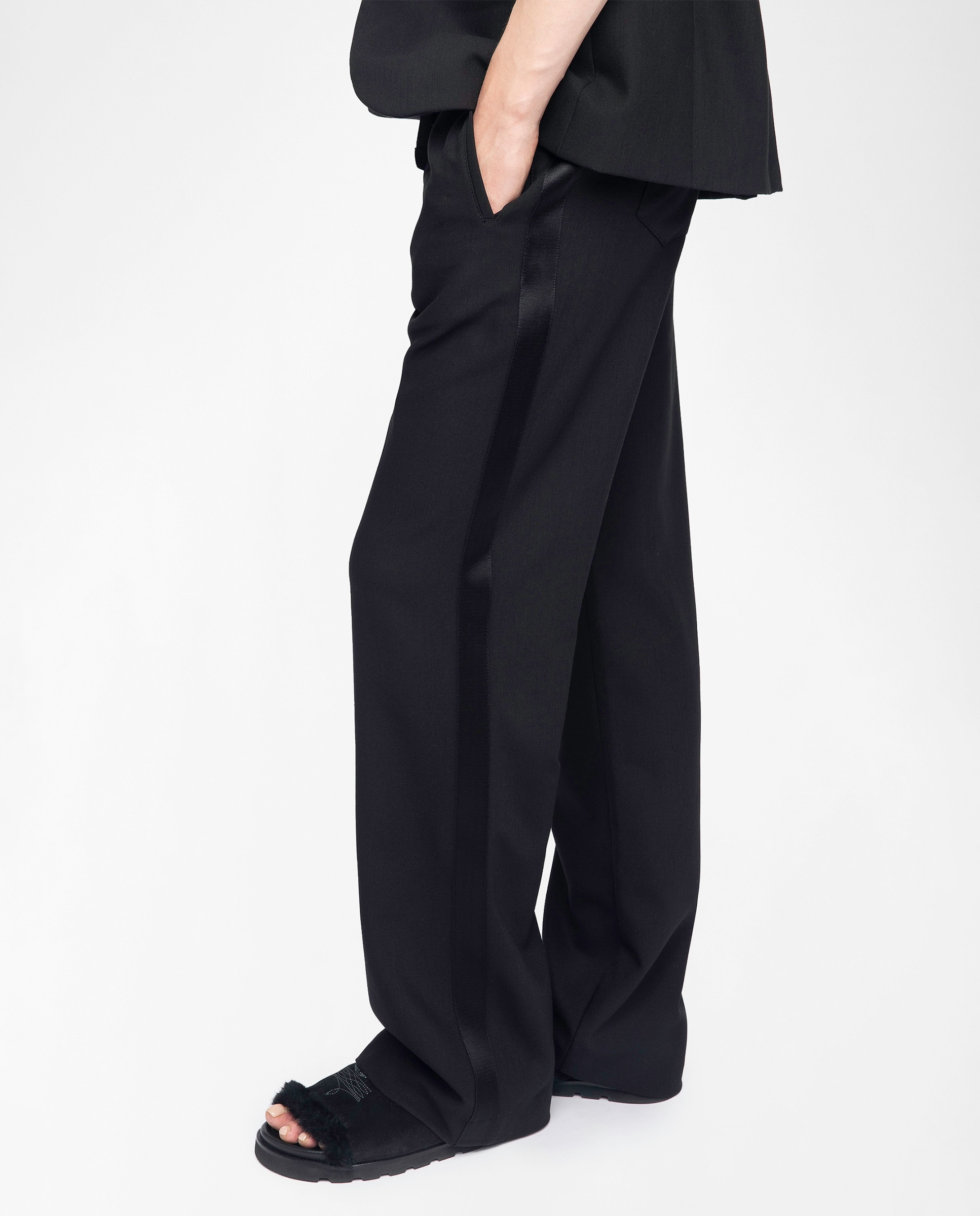 Pantalones anchos de mujer de sastre estilo jogging - Zadig & Voltaire - Negro Negro-4