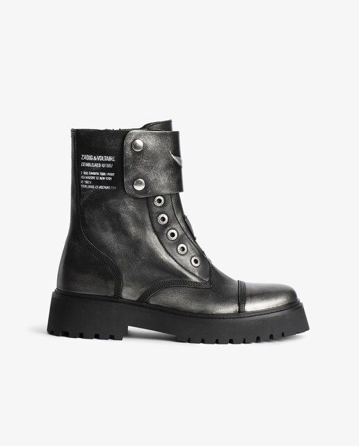 Imagen 0 de Botines Joe Fast Brush Off de mujer de cuero negro