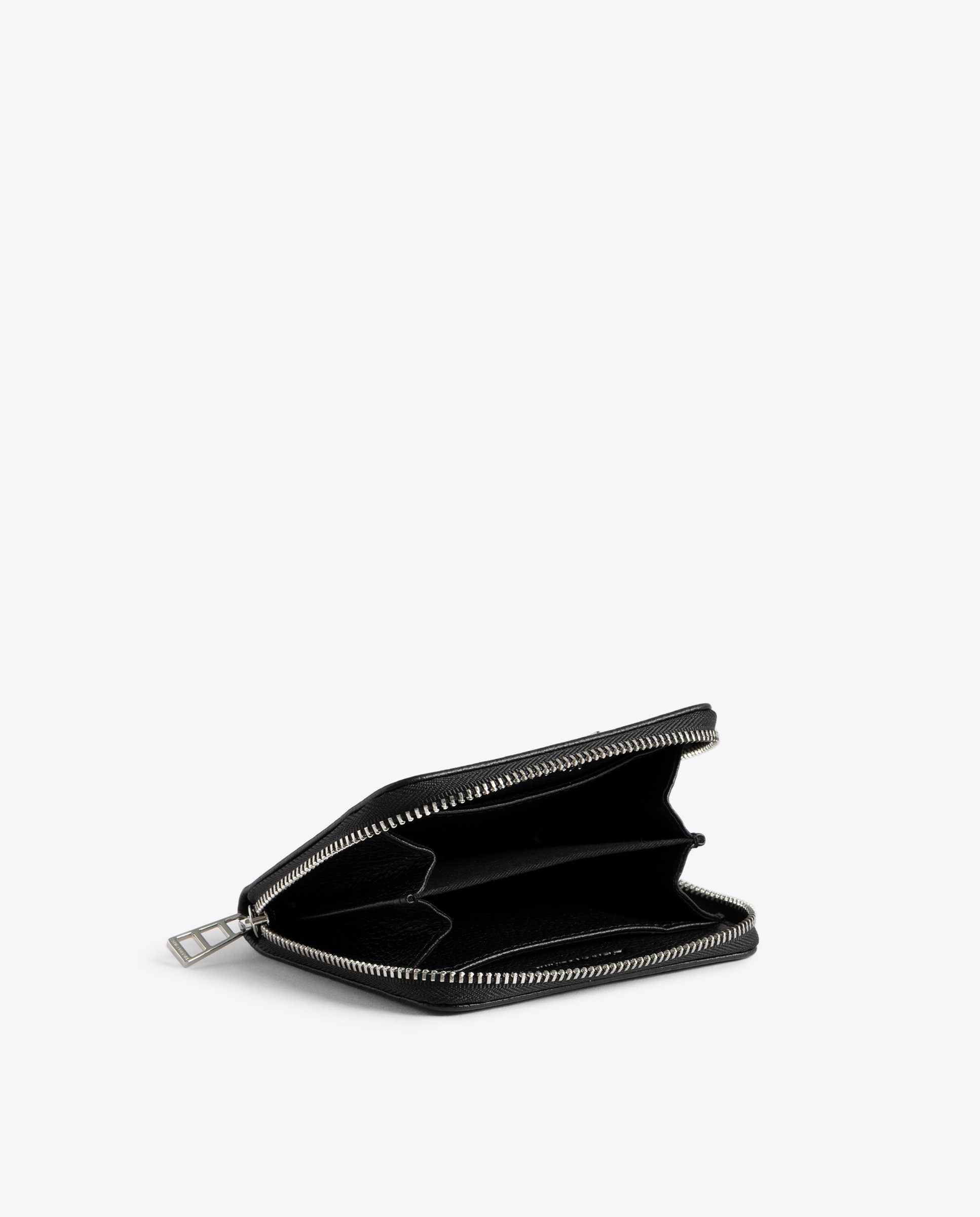Imagen 2 de Cartera pequeña de mujer de piel con estampado graffiti - Zadig & Voltaire - Negro Negro