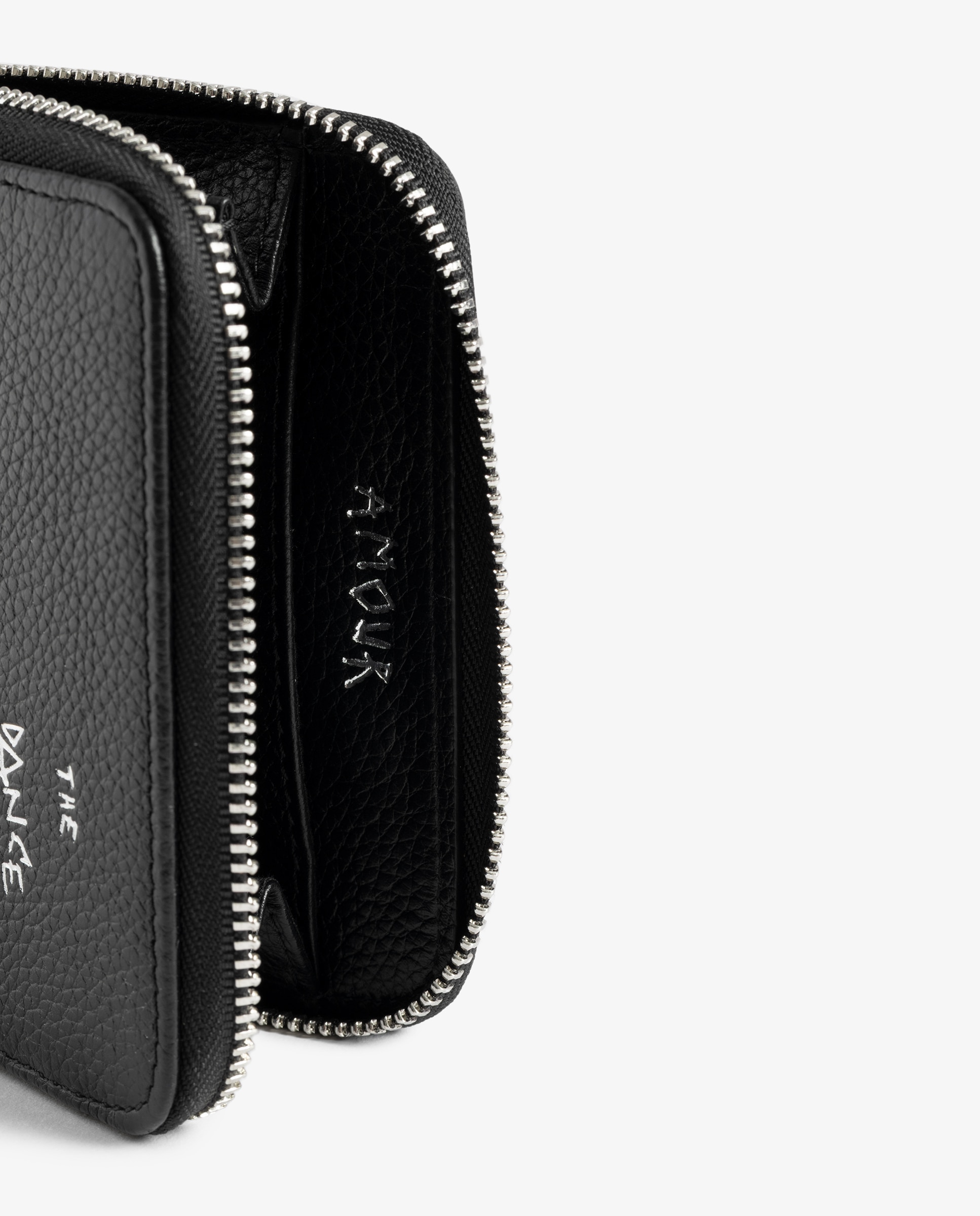 Imagen 4 de Cartera pequeña de mujer de piel con estampado graffiti - Zadig & Voltaire - Negro Negro
