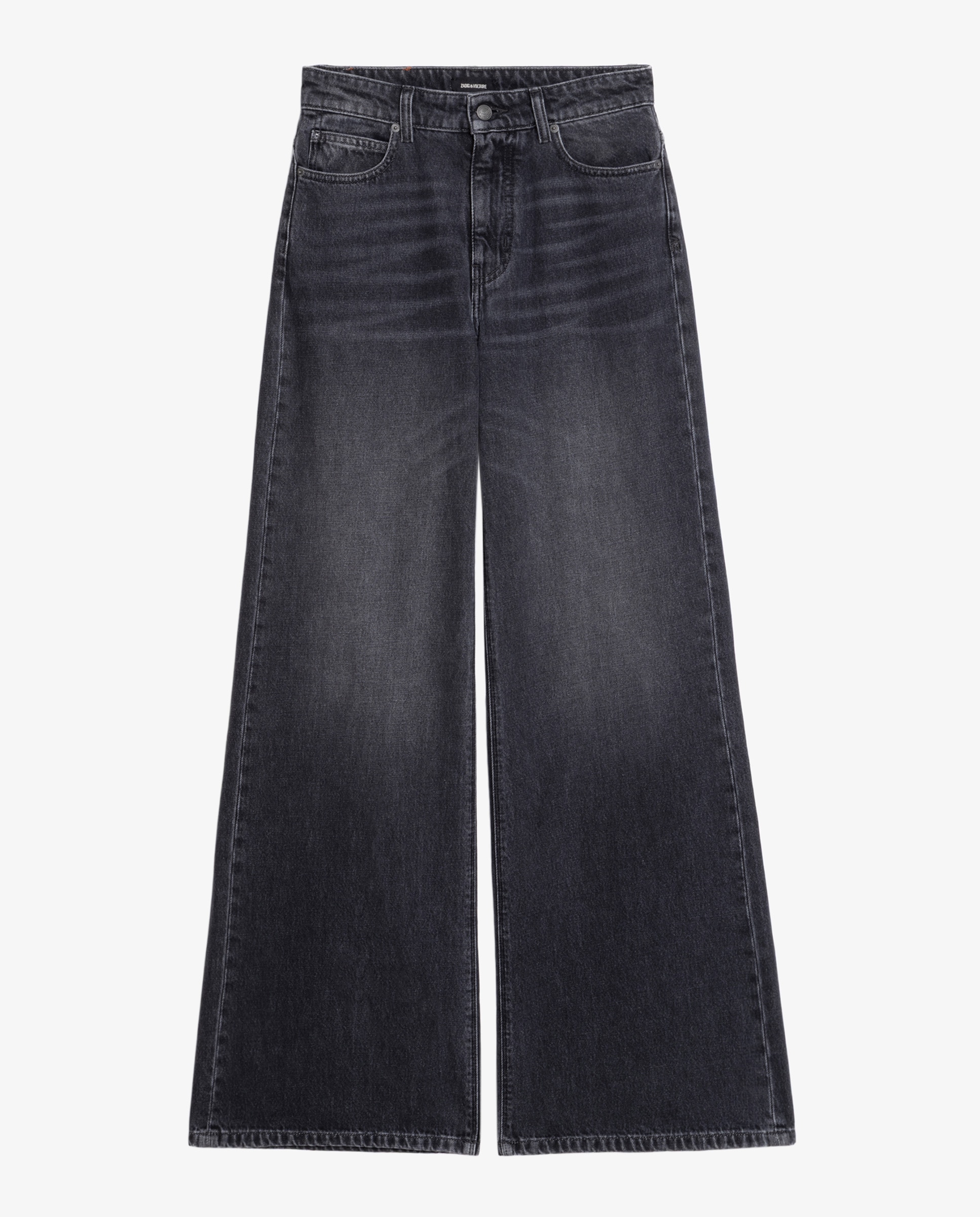 Vaqueros anchos de mujer cintura alta - Zadig & Voltaire - Gris Gris-7