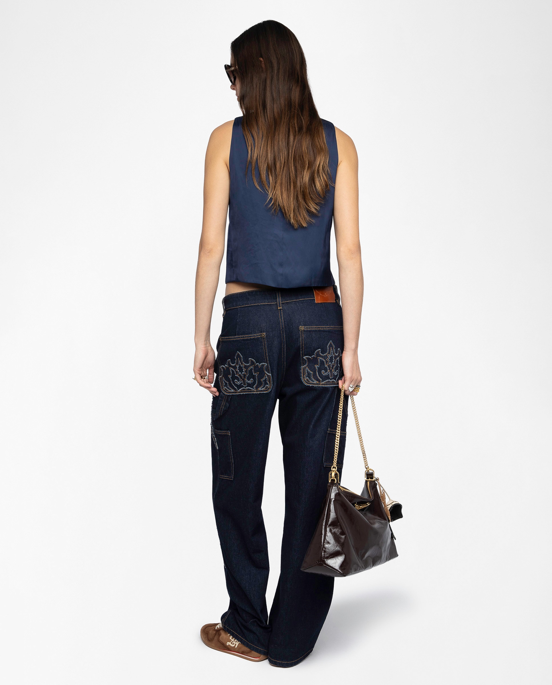 Chaleco Sin Mangas De Satén Para Mujer - Elegante, Básico, Ideal Para Casual, Oficina O Fiesta