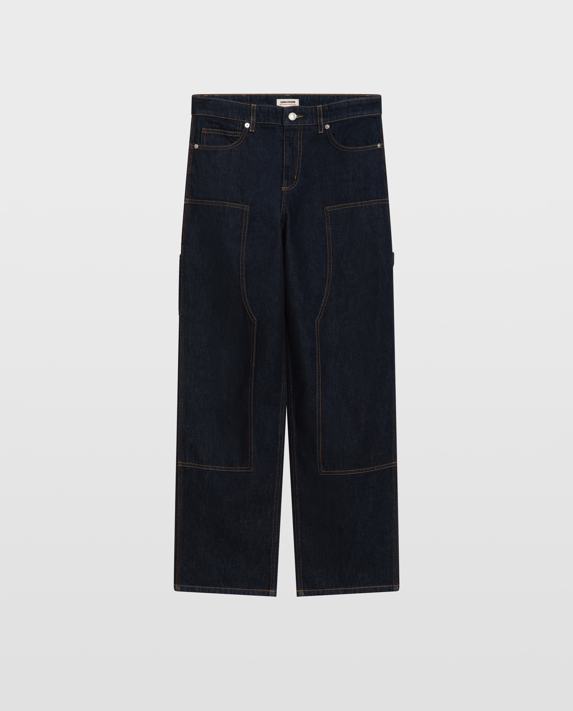 Vaqueros rectos de hombre estilo worker - Zadig & Voltaire - Azul marino Azul marino-5