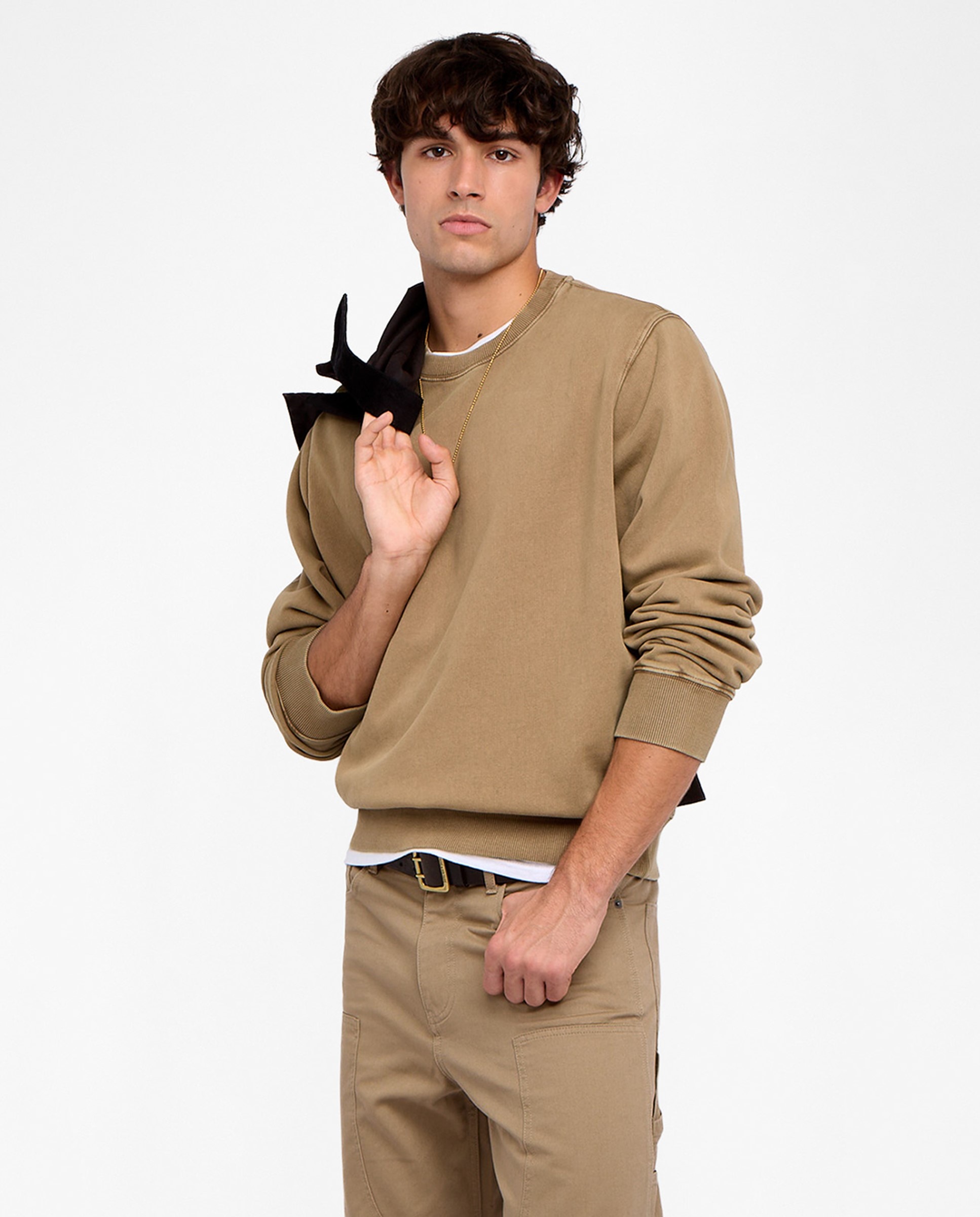 Zadig & Voltaire - Sudadera de hombre algodón mangas largas cuello redondo personalización espalda.