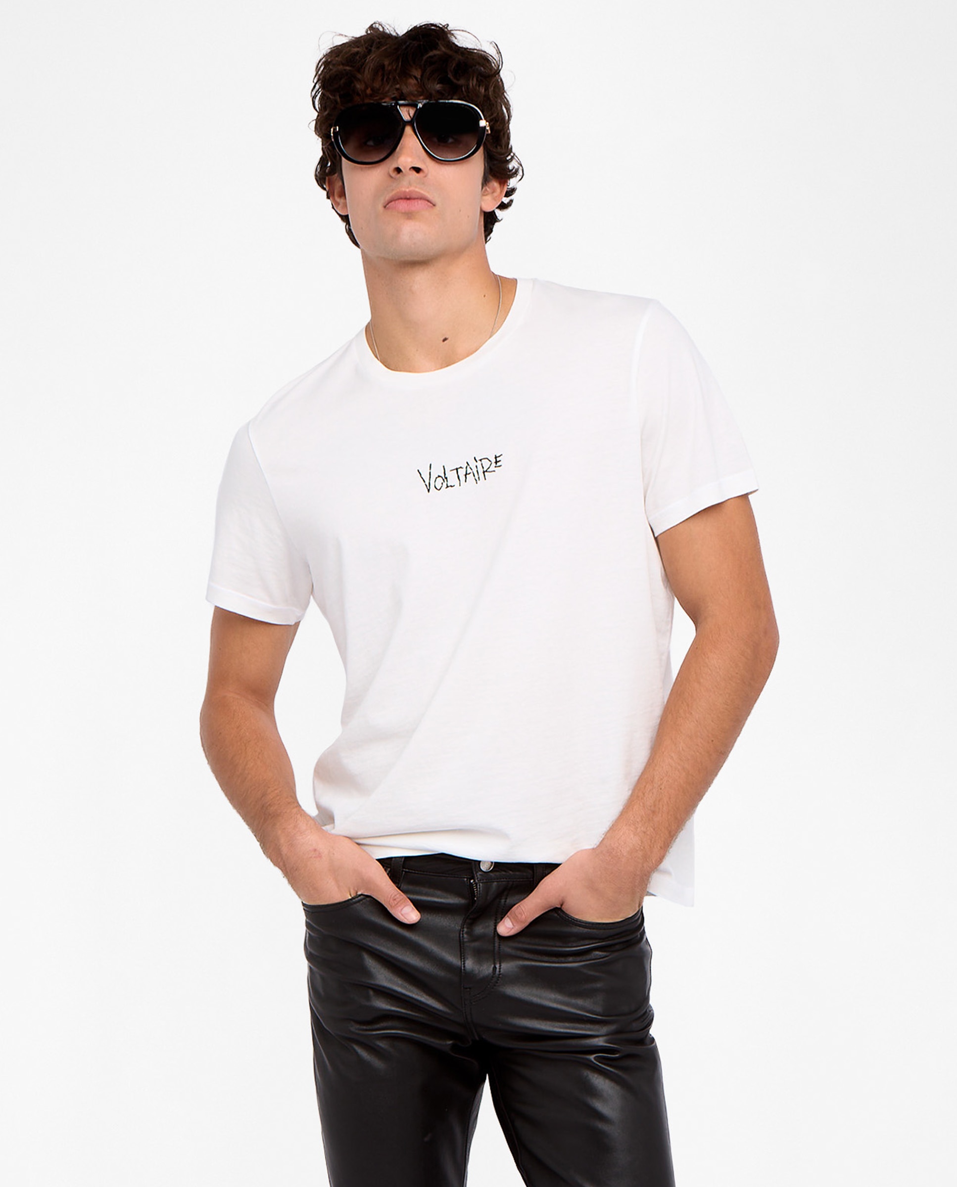 Zadig & Voltaire - Camiseta de hombre manga corta estampada.