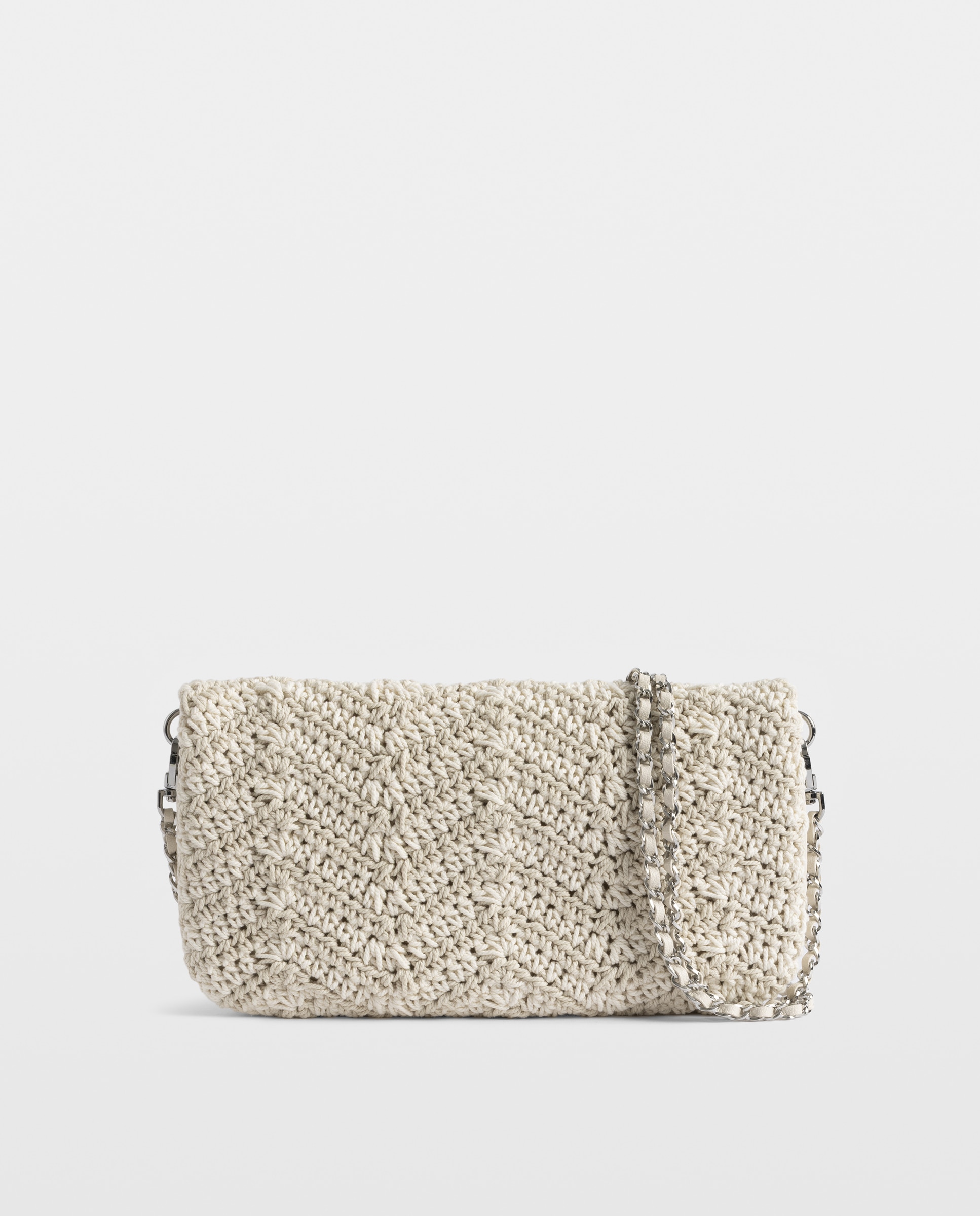 Bolso de mano rock de macramé con strass - Zadig & Voltaire - Blanco Blanco-5