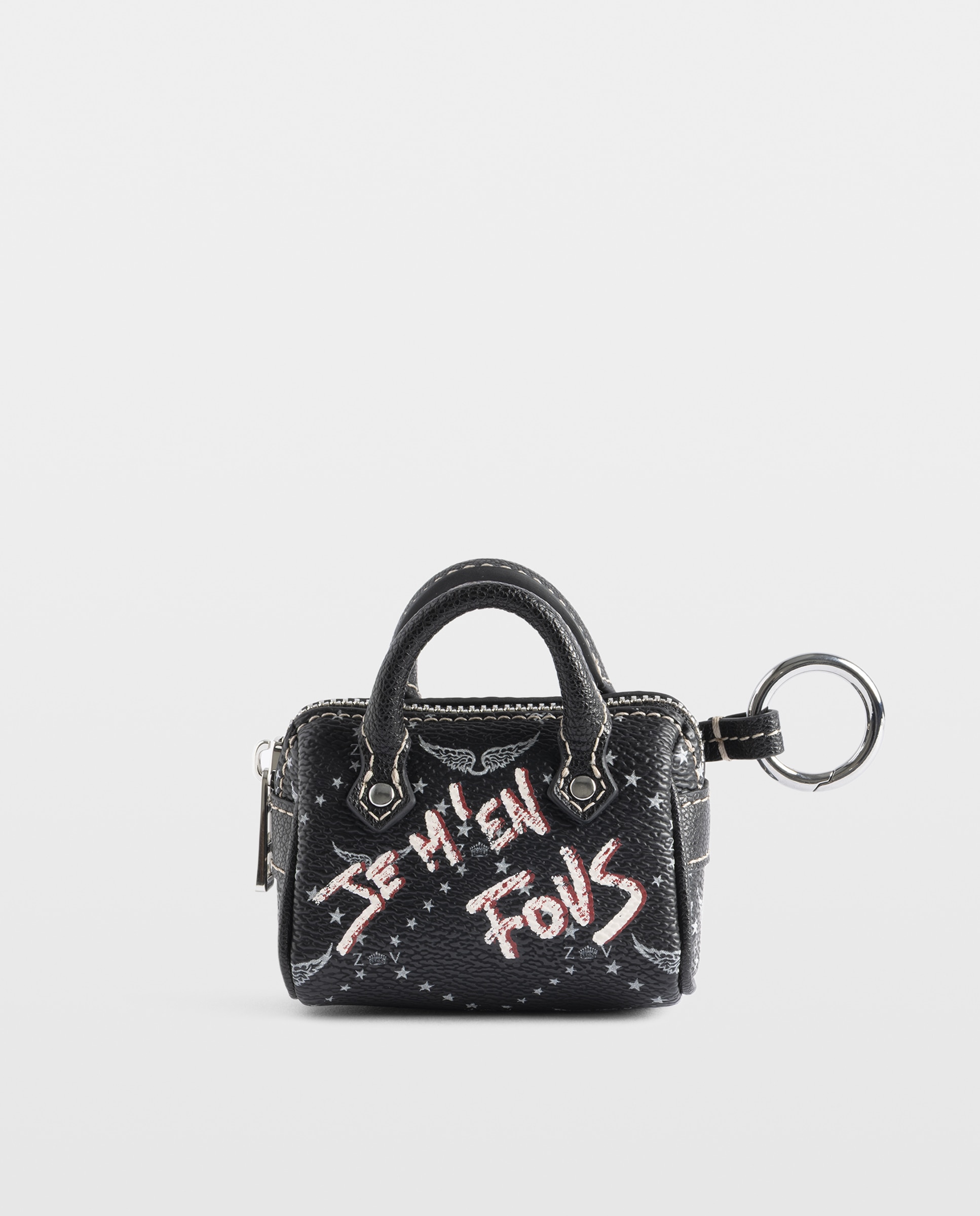 Llavero de mujer miniatura con monograma - Zadig & Voltaire - Negro Negro-1