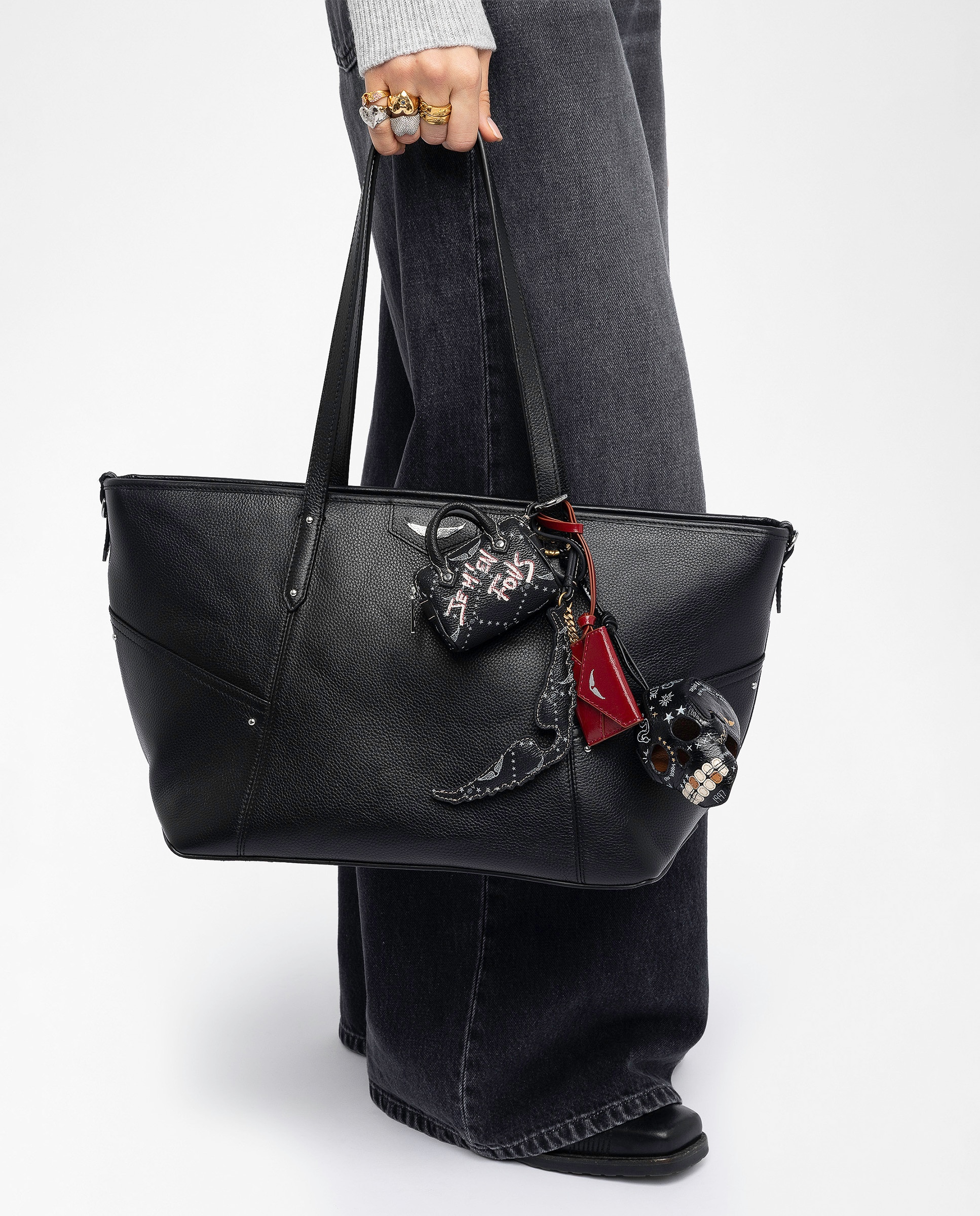 Llavero de mujer miniatura con monograma - Zadig & Voltaire - Negro Negro-2