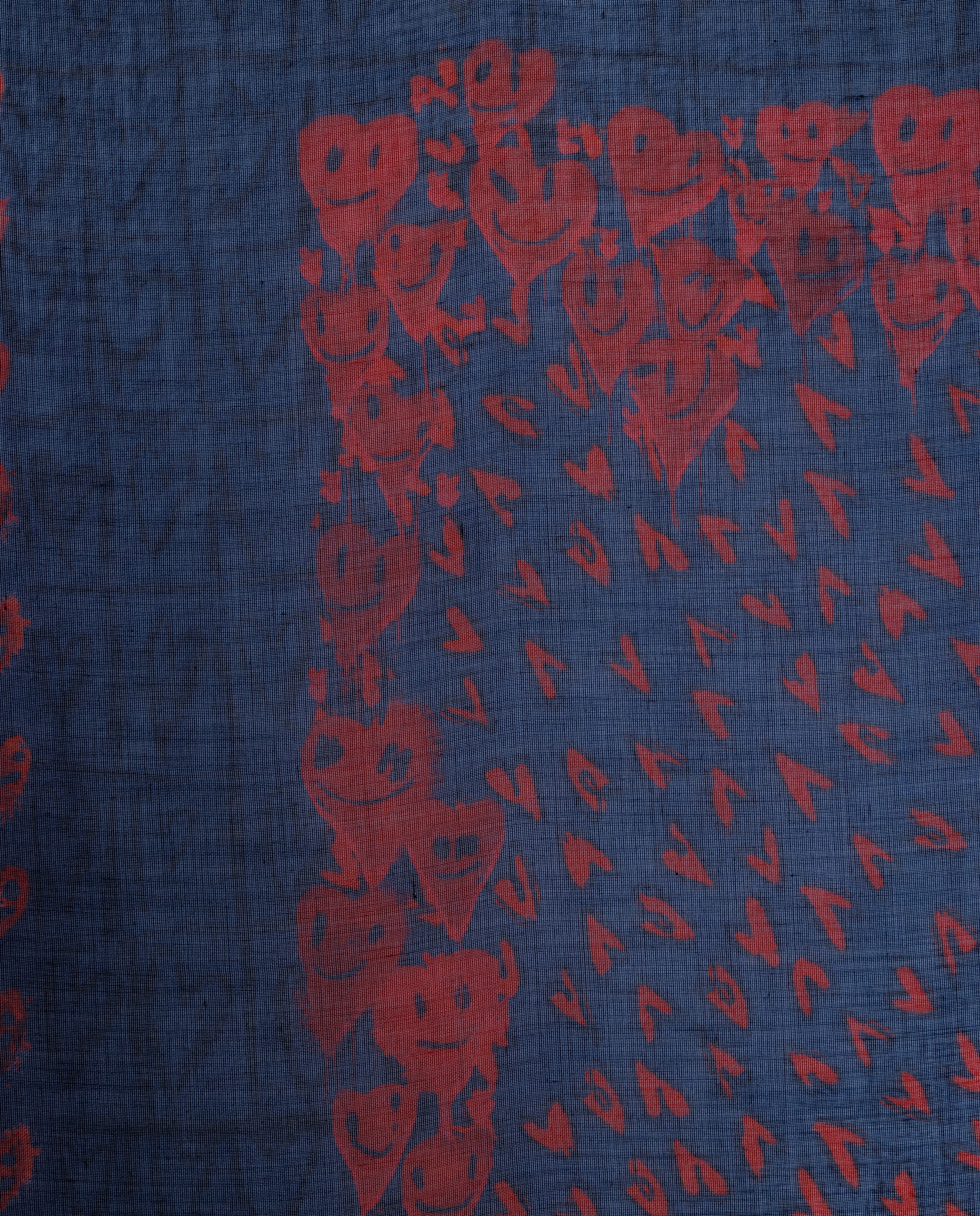 Pañuelo de mujer de modal con corazones - Zadig & Voltaire - Azul marino Azul marino-3