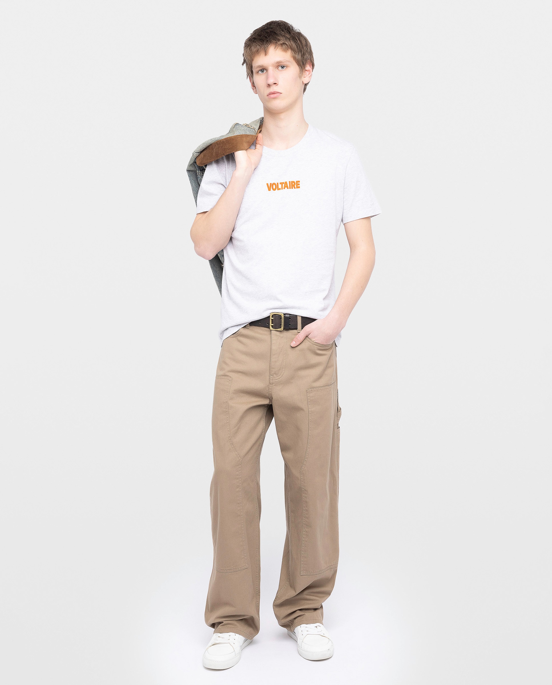 Zadig & Voltaire - Pantalón Chino de hombre rectos estilo worker.
