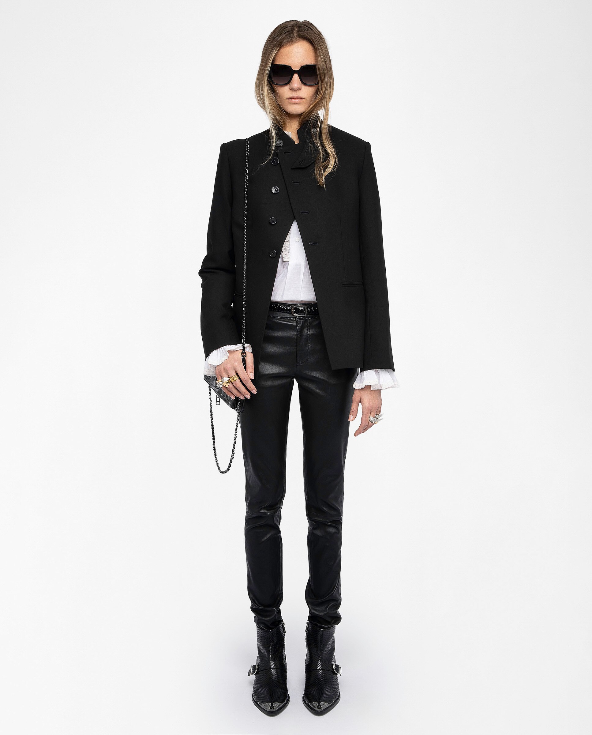 Zadig & Voltaire - Blazer de mujer recto estructurado.