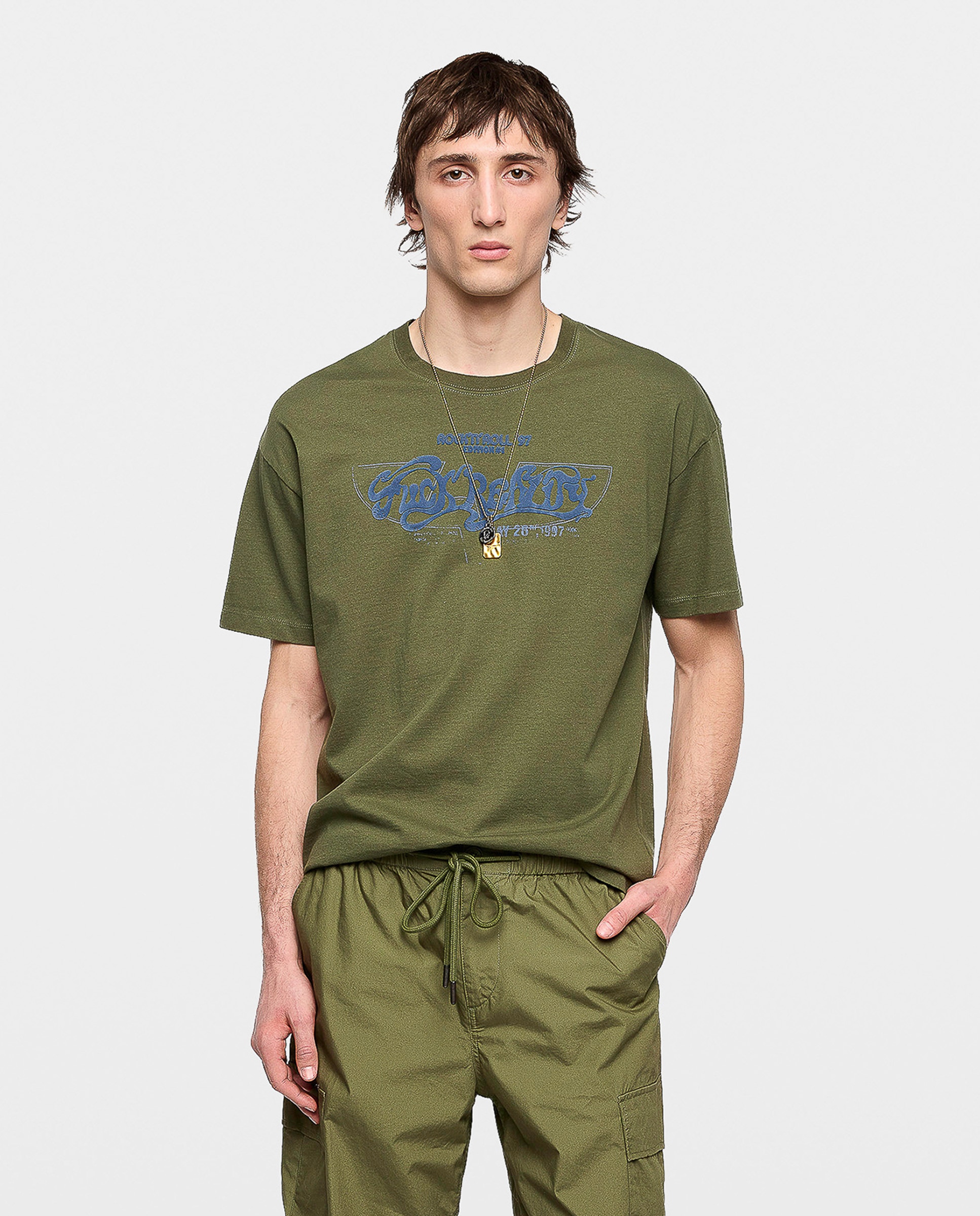 Zadig & Voltaire - Camiseta de manga corta masculina en algodón con estampado.