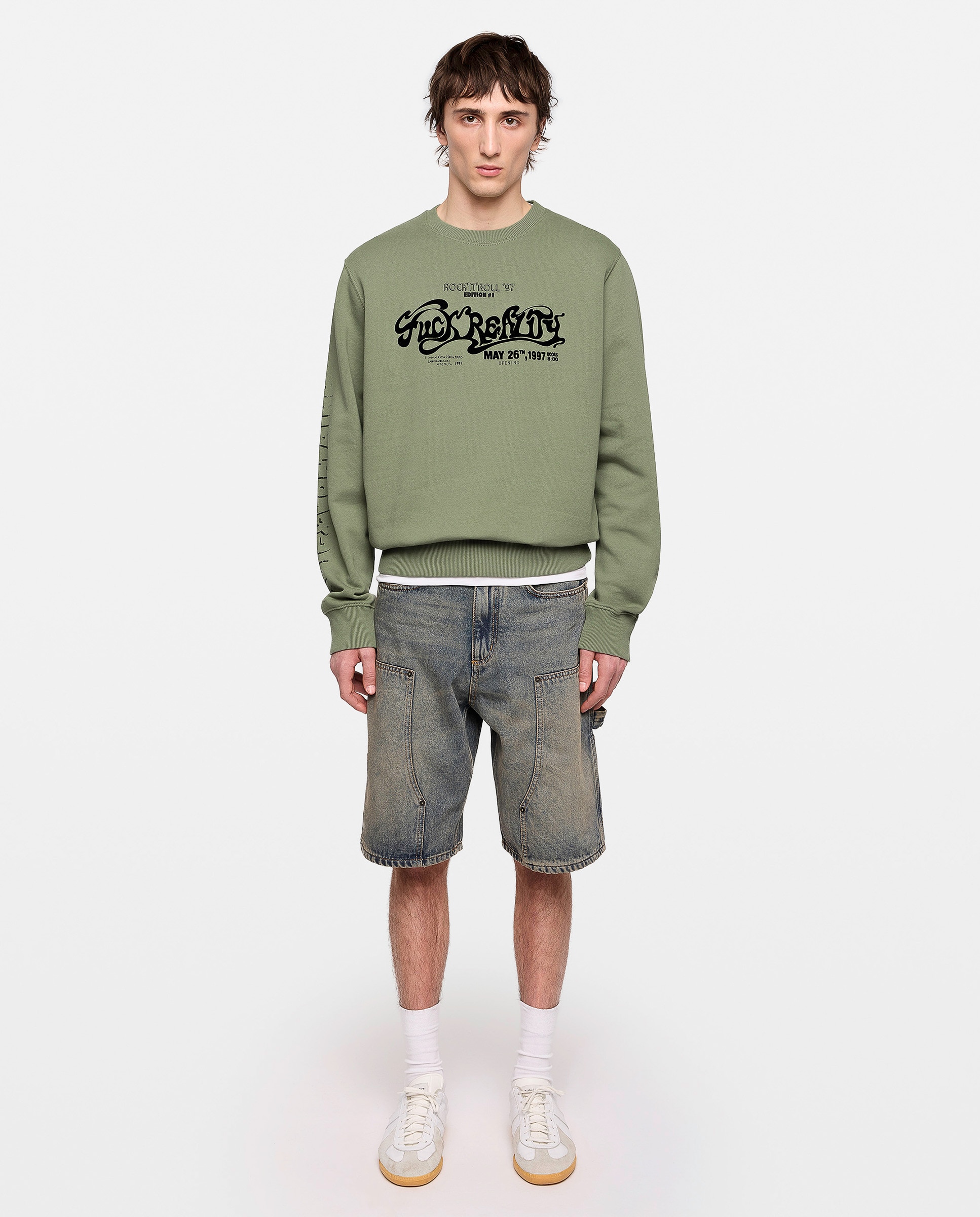 Sudadera de hombre cuello redondo de algodón - Zadig & Voltaire - Kaki Kaki-4