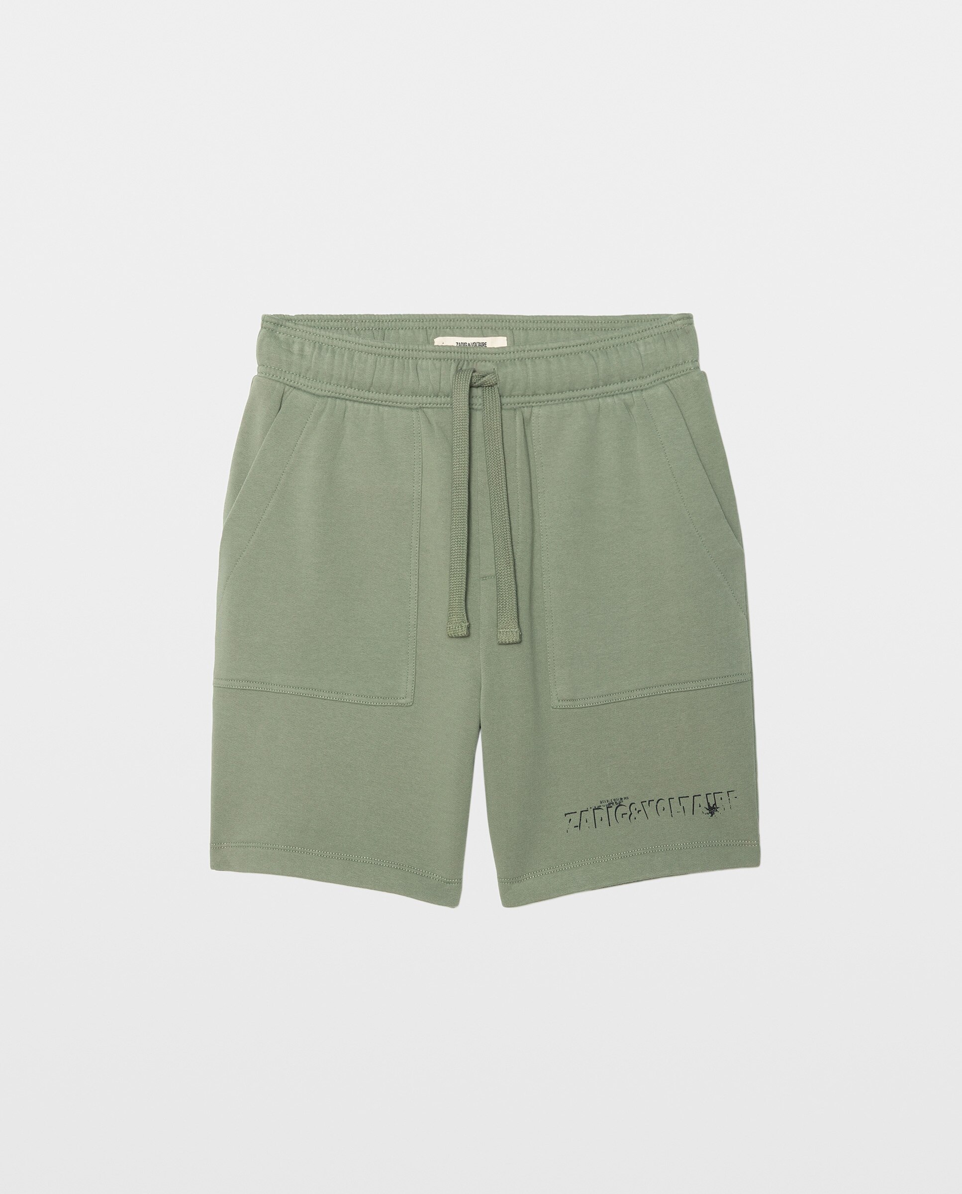 Pantalones cortos cinco bolsillos de hombre rectos cintura baja - Zadig & Voltaire - Kaki Kaki-6