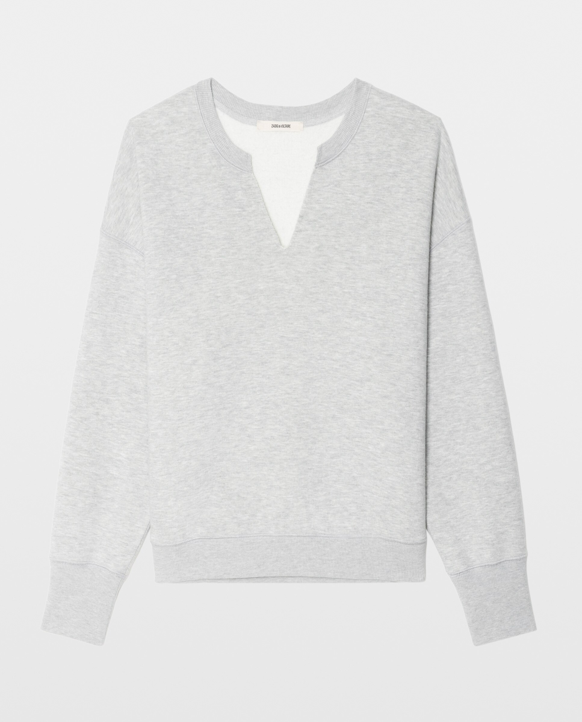 Sudadera de mujer de algodón con cuello redondo y estampado en la espalda - Zadig & Voltaire - Gris claro Gris claro-6