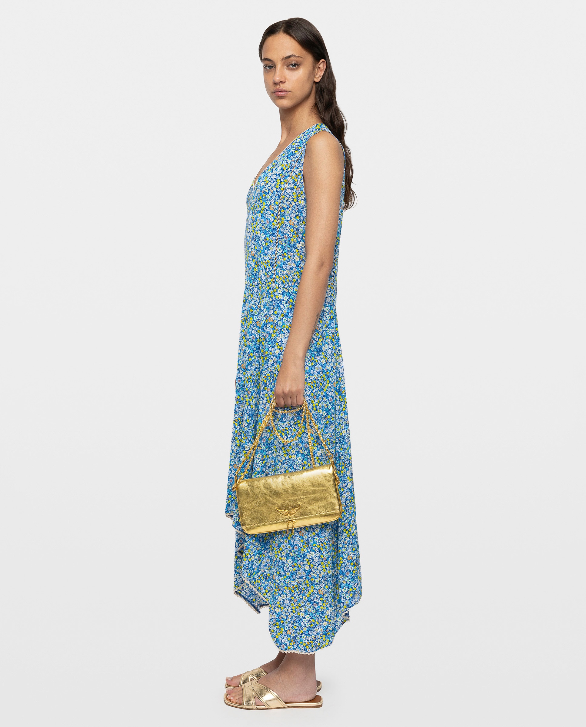 Vestido midi asimétrico estampado con alas bordadas - Zadig & Voltaire - Multicolor Multicolor-2