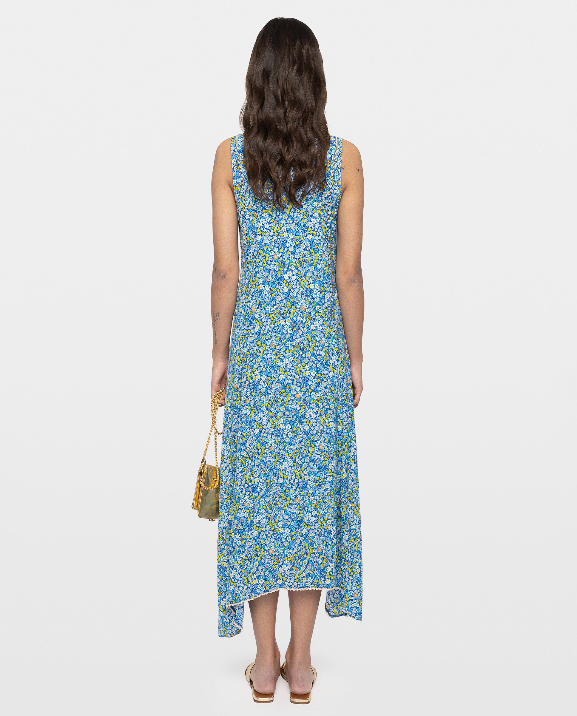 Vestido midi asimétrico estampado con alas bordadas - Zadig & Voltaire - Multicolor Multicolor-3