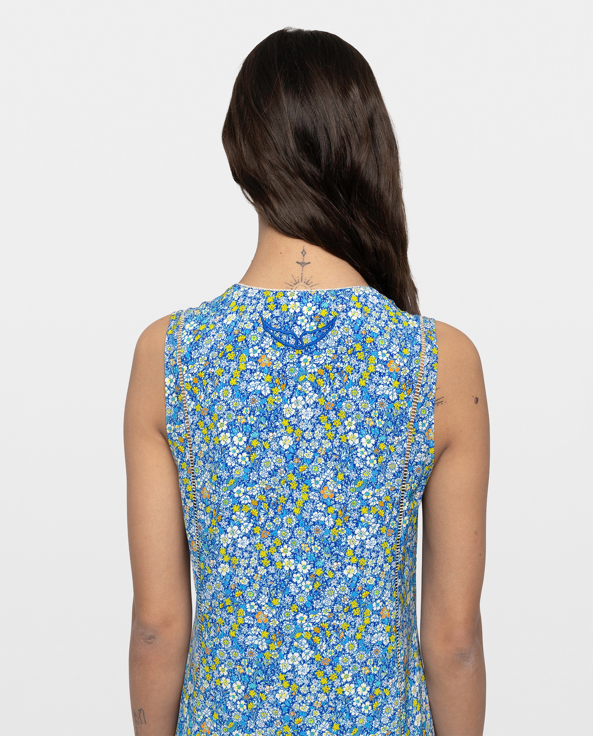 Vestido midi asimétrico estampado con alas bordadas - Zadig & Voltaire - Multicolor Multicolor-4