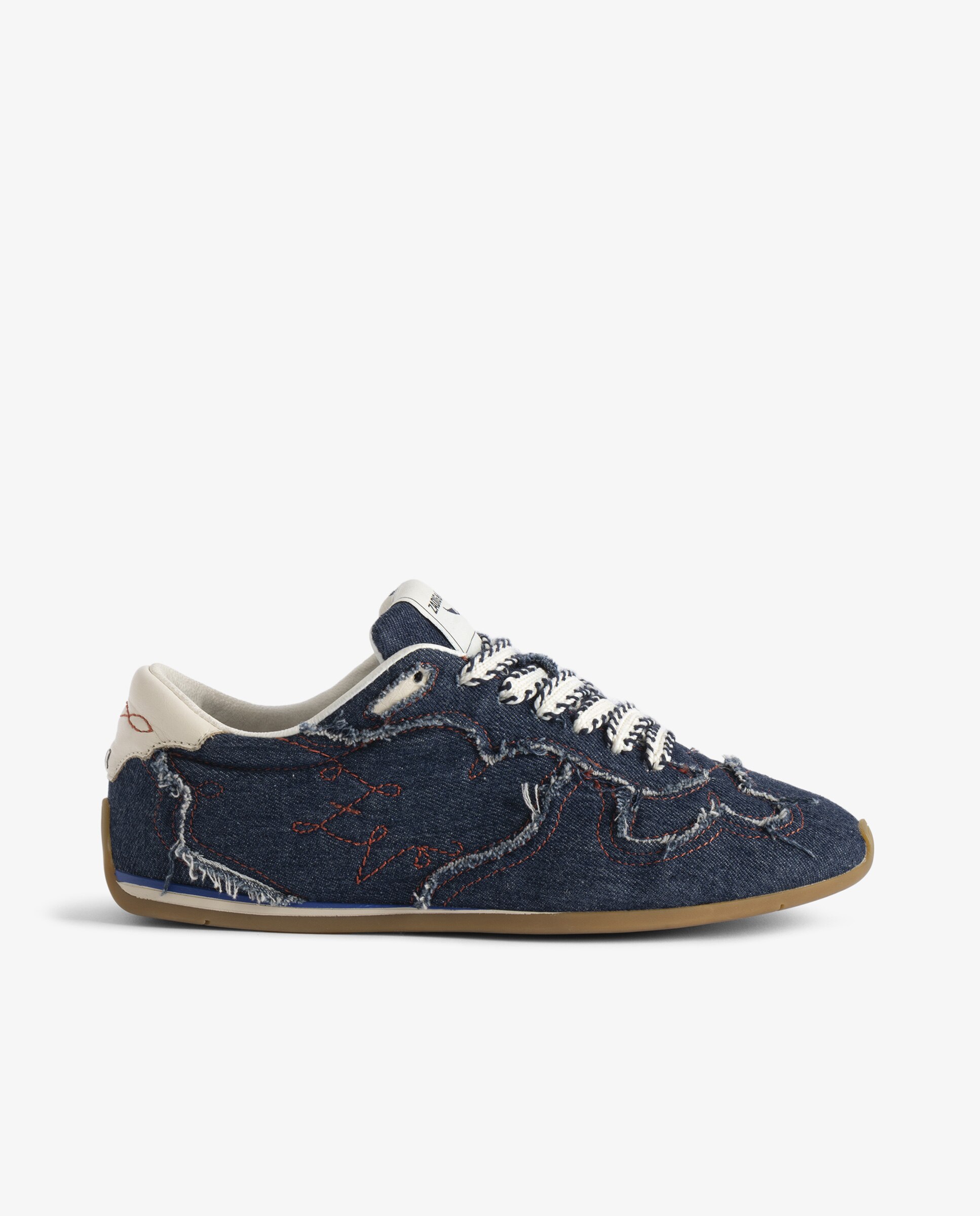 Imagen 0 de Zapatillas bajas de mujer de denim y western Azul marino