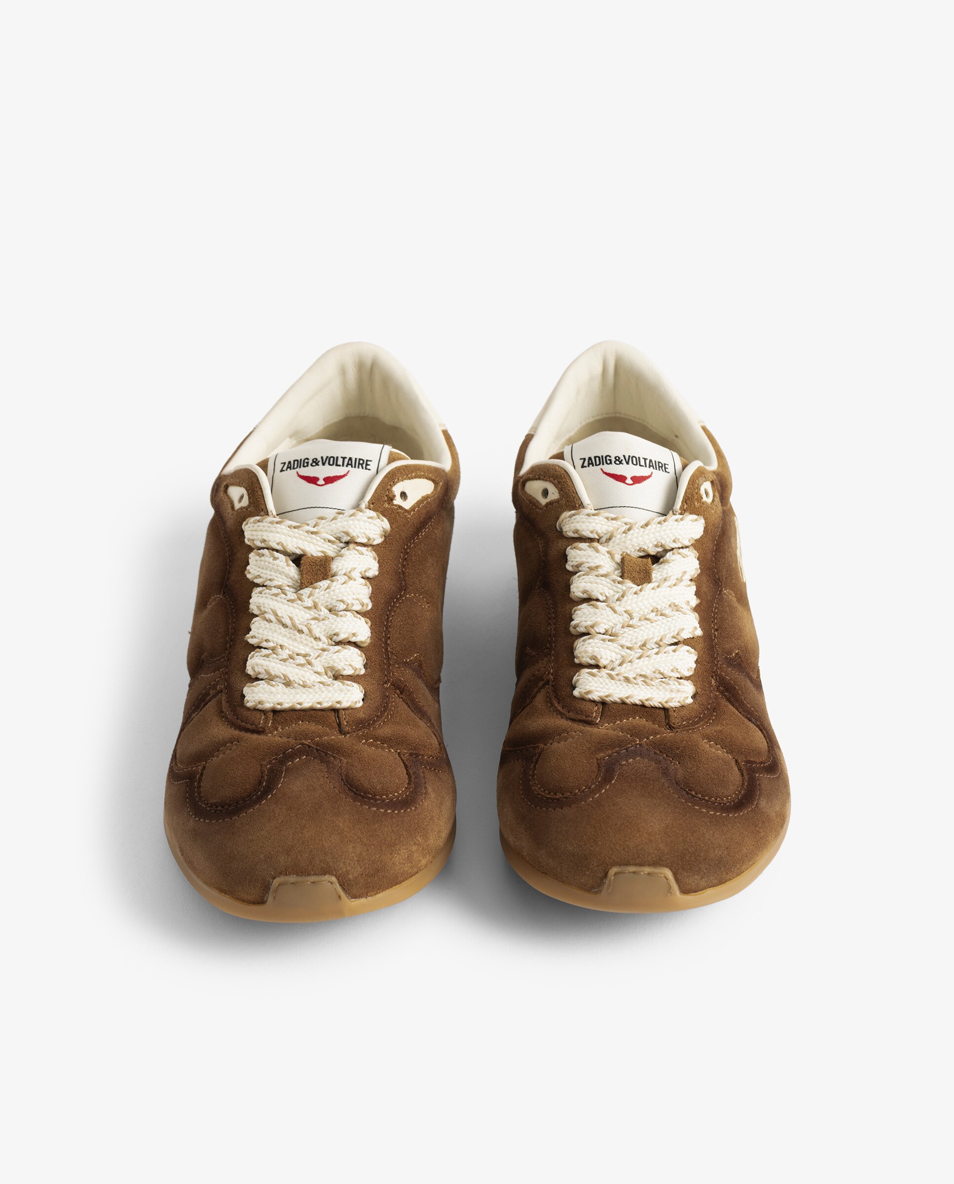 Zapatillas de mujer de piel con corte western - Zadig & Voltaire - Marrón Marrón-3