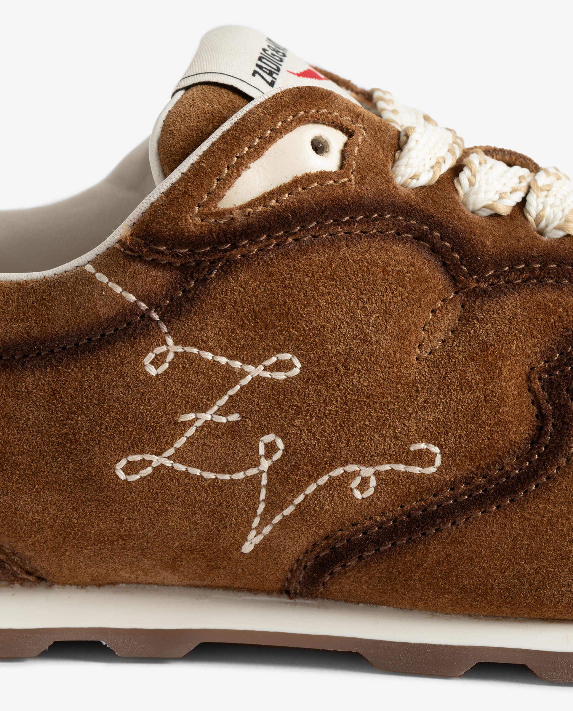 Zapatillas de mujer de piel con corte western - Zadig & Voltaire - Marrón Marrón-5