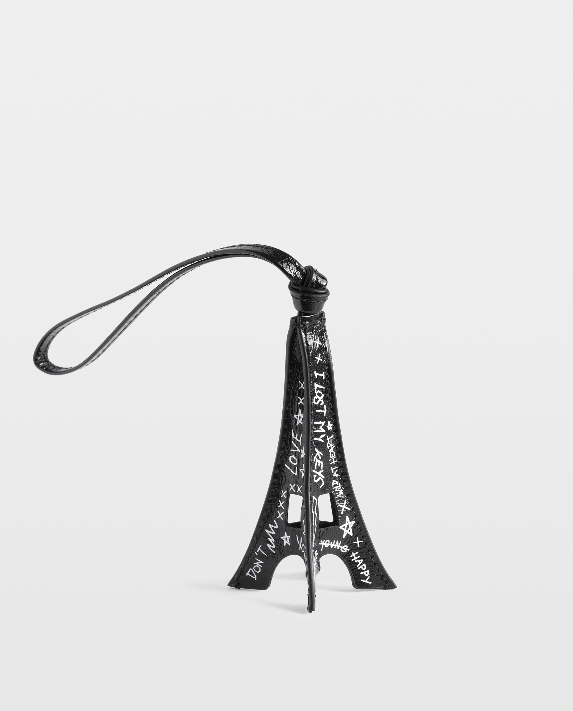 Llavero de mujer con colgante torre eiffel y alas signature - Zadig & Voltaire - Negro Negro-3