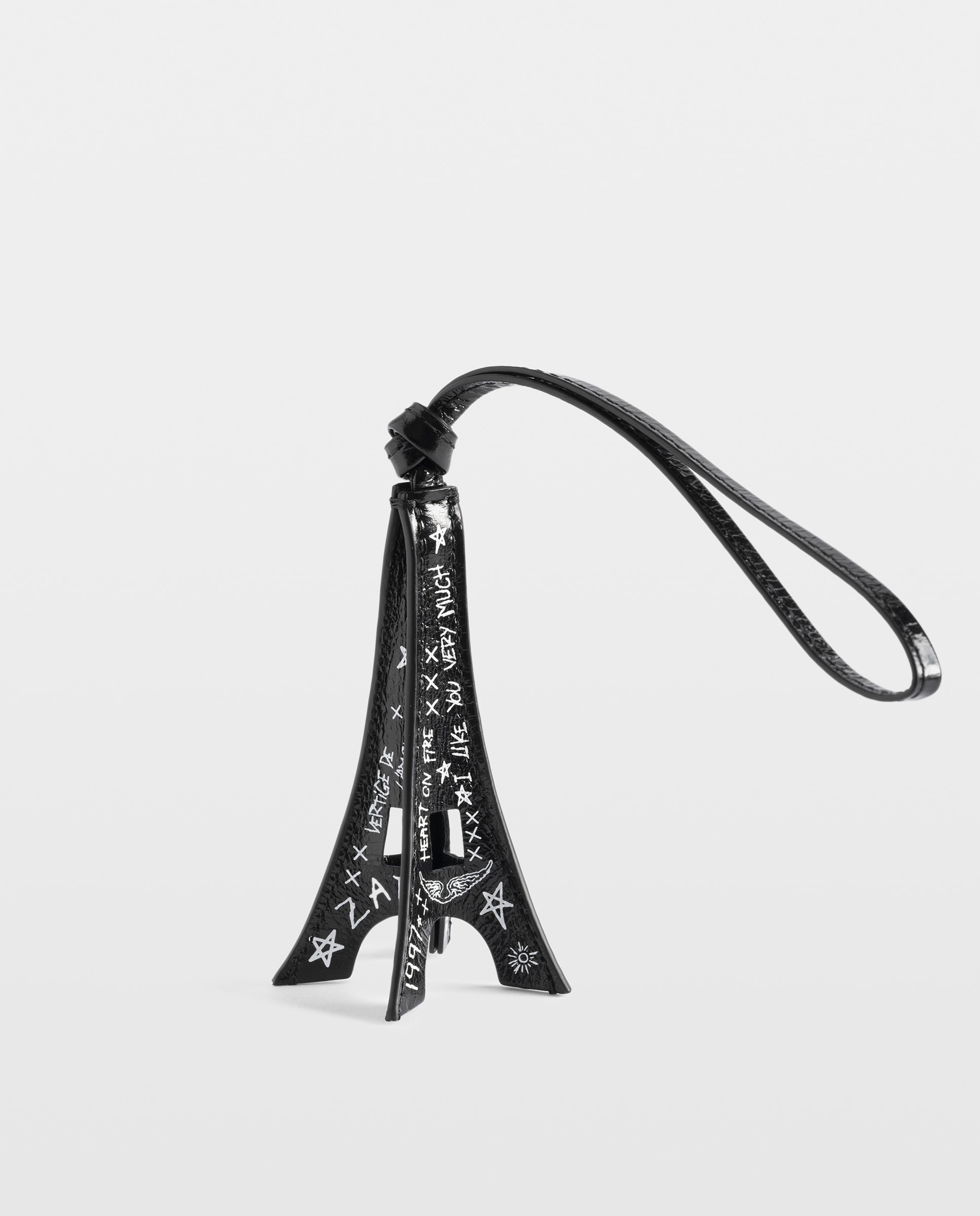 Llavero de mujer con colgante torre eiffel y alas signature - Zadig & Voltaire - Negro Negro-4