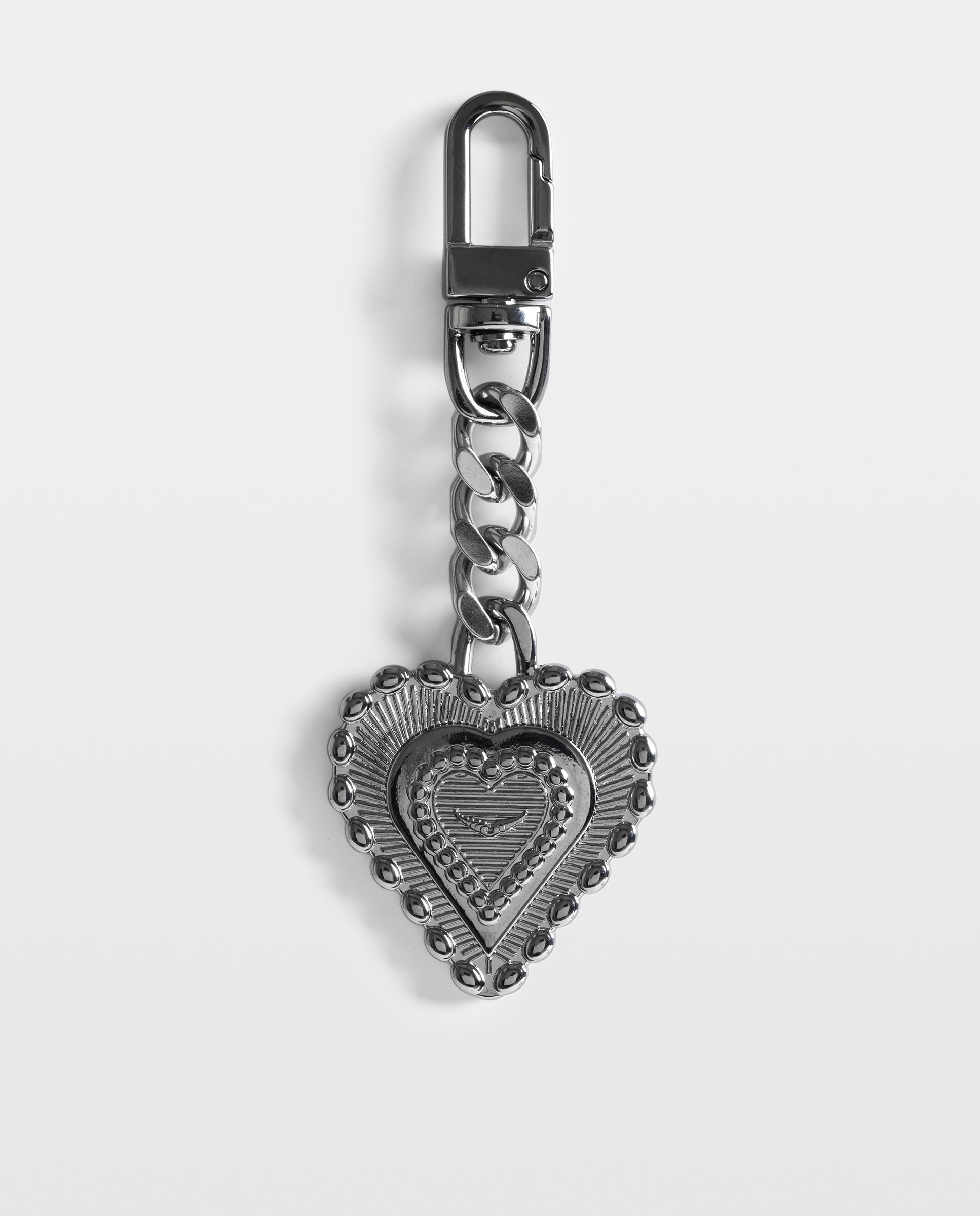 Llavero de mujer con medalla corazón gris - Zadig & Voltaire - Plata Plata-1