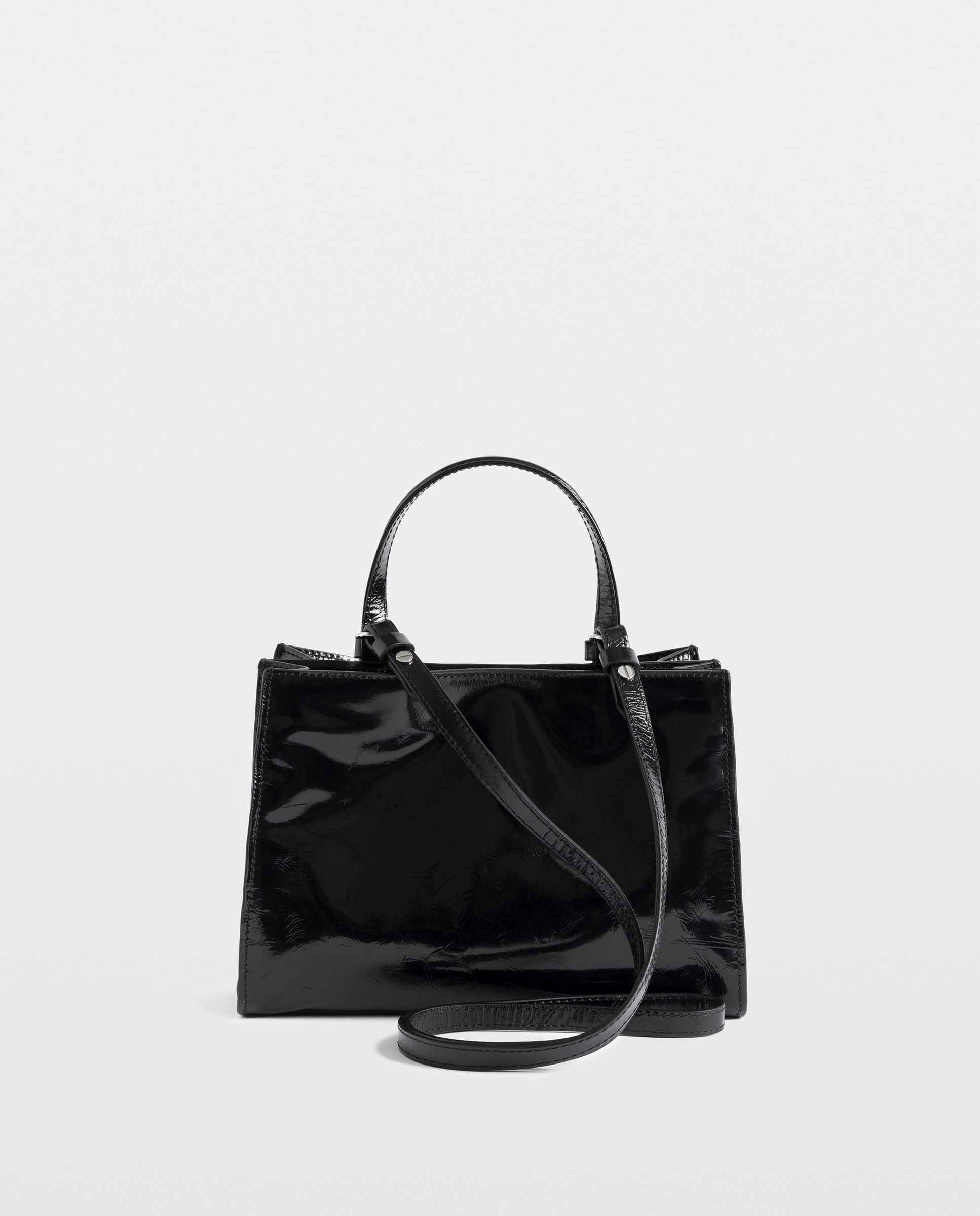 Bolso mini de cuero charol vintage con cierre distintivo - Zadig & Voltaire - Negro Negro-3