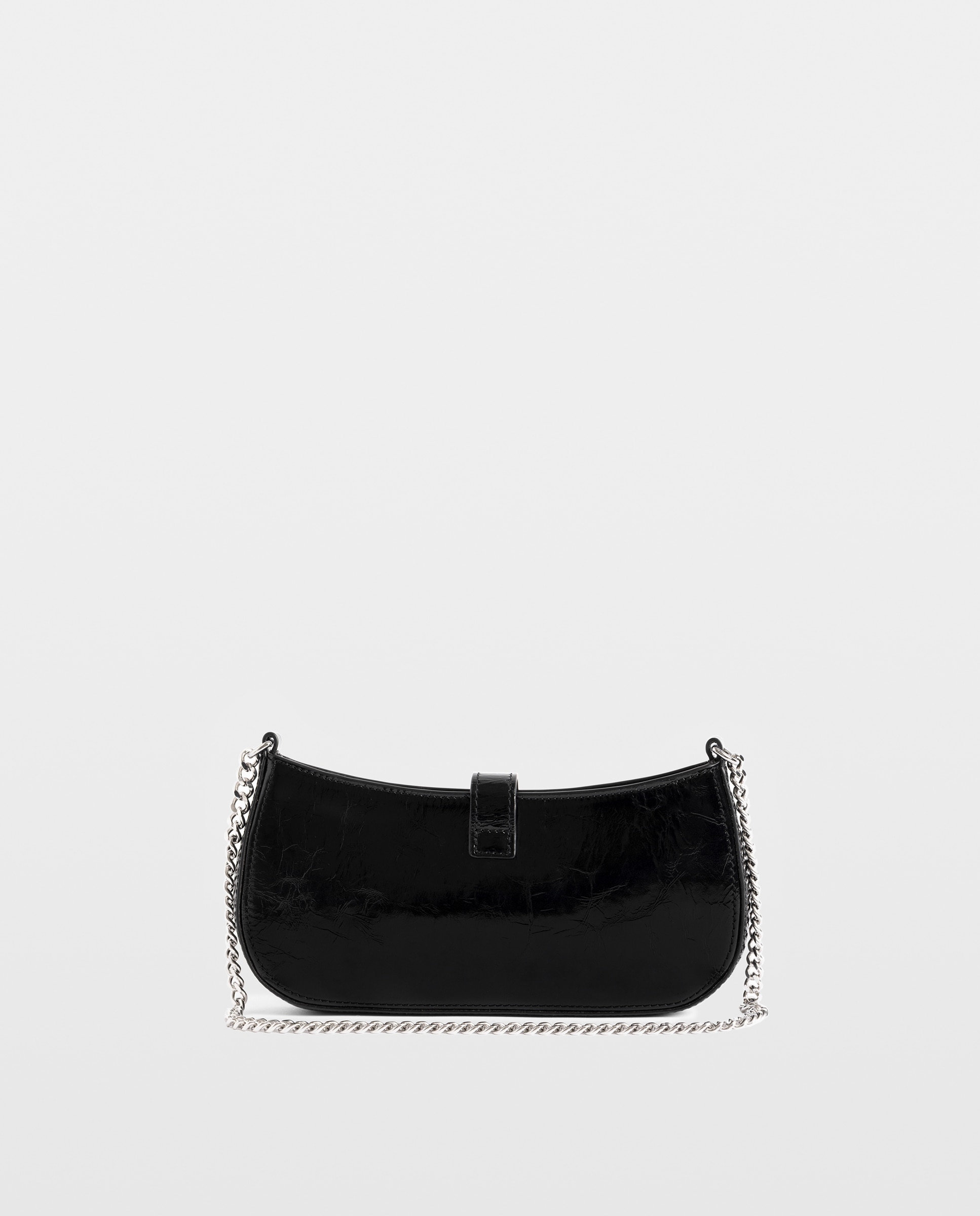 Bolso de hombro janis de piel charol efecto vintage - Zadig & Voltaire - Negro Negro-4