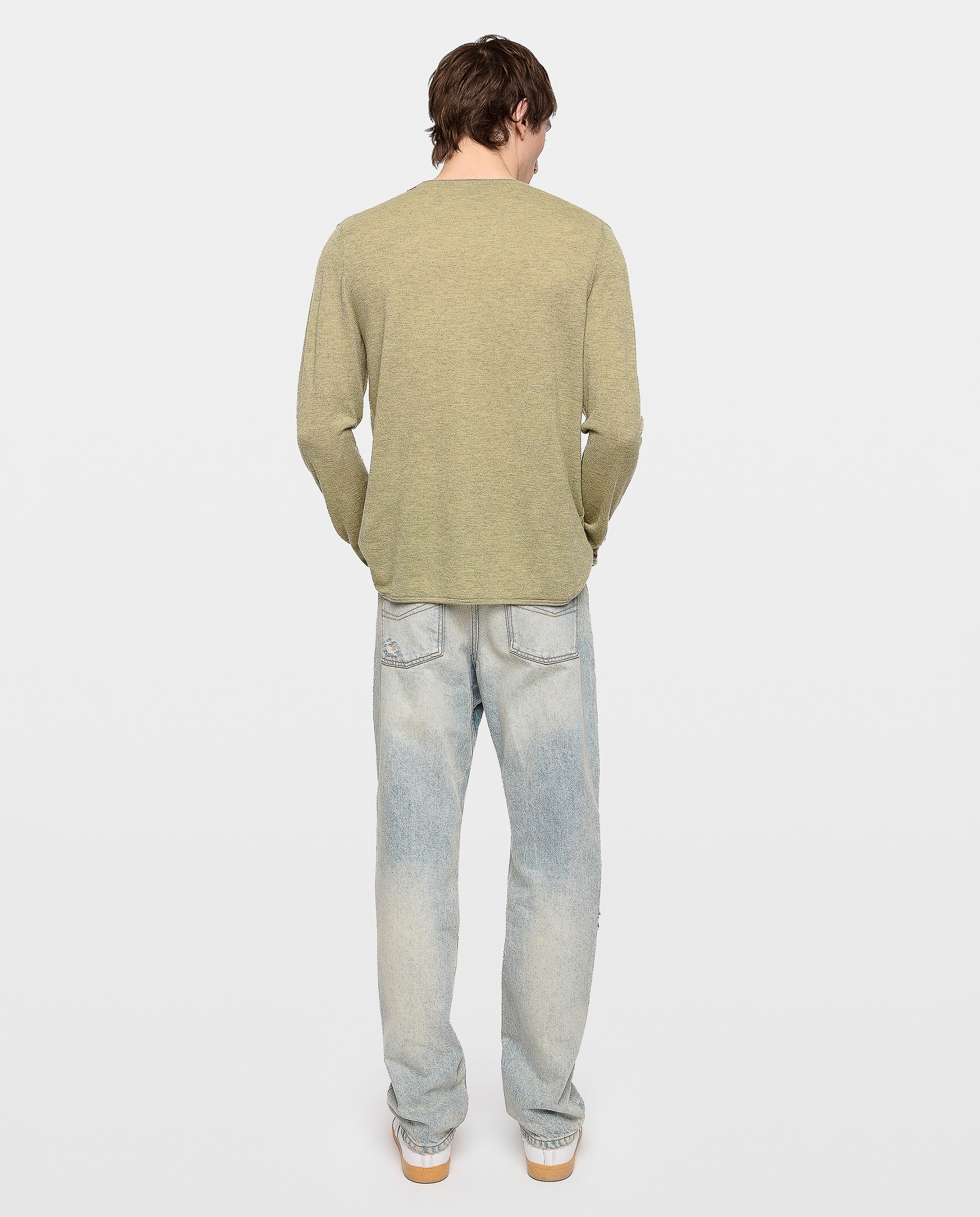 Jersey de cachemira pluma de hombre cuello redondo manga larga - Zadig & Voltaire - Verde Verde-2