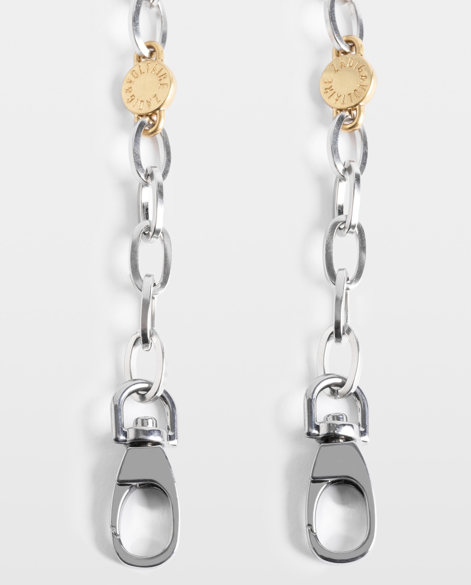Correa de cadena metálica multiposición con ornamentos para mujer - Zadig & Voltaire - Plata Plata-5